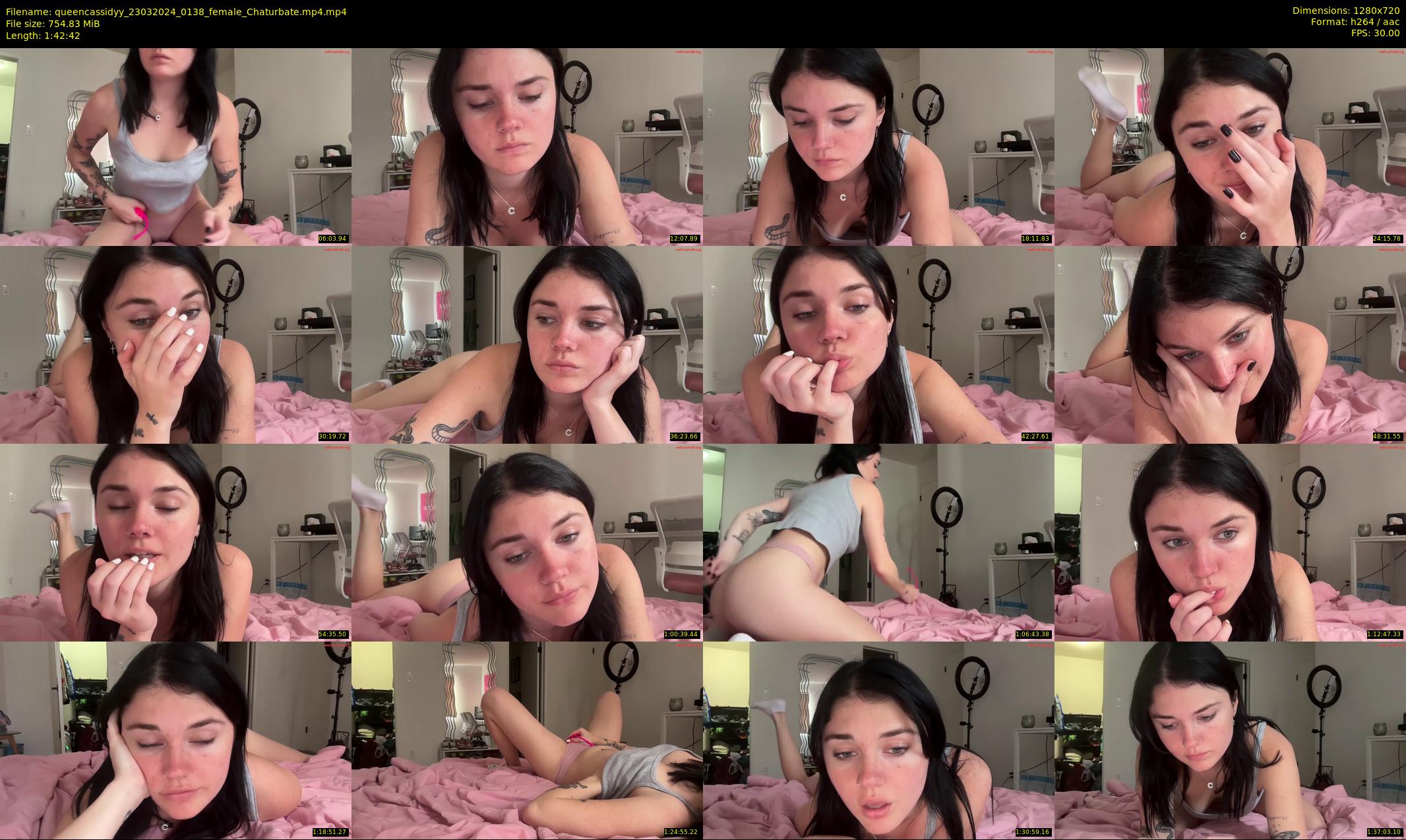 queencassidyy — 103 minute Chaturbate female cam show recording, 720p, Mar 23, 2024