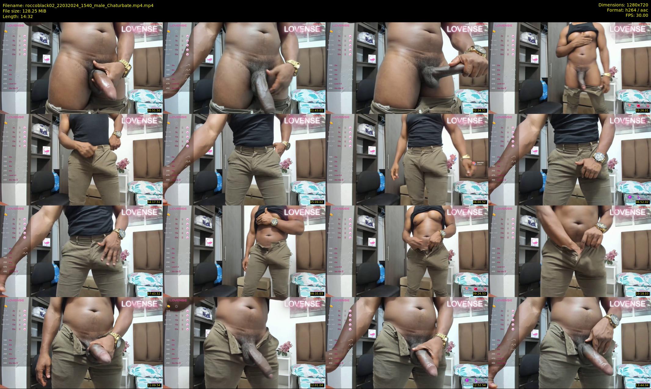 roccoblack02 — 15 minute Chaturbate male cam show recording, 720p, Mar 22, 2024