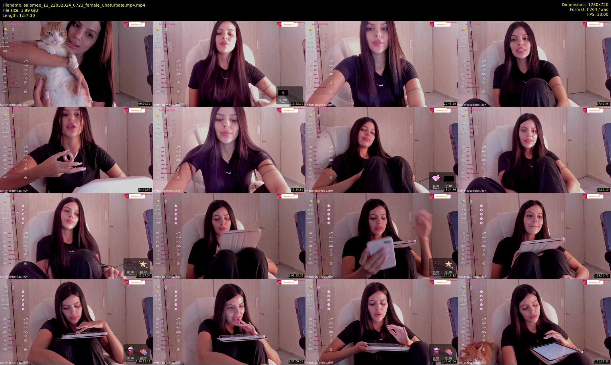 salomee_11 — 118 minute Chaturbate female cam show recording, 720p, Mar 22, 2024