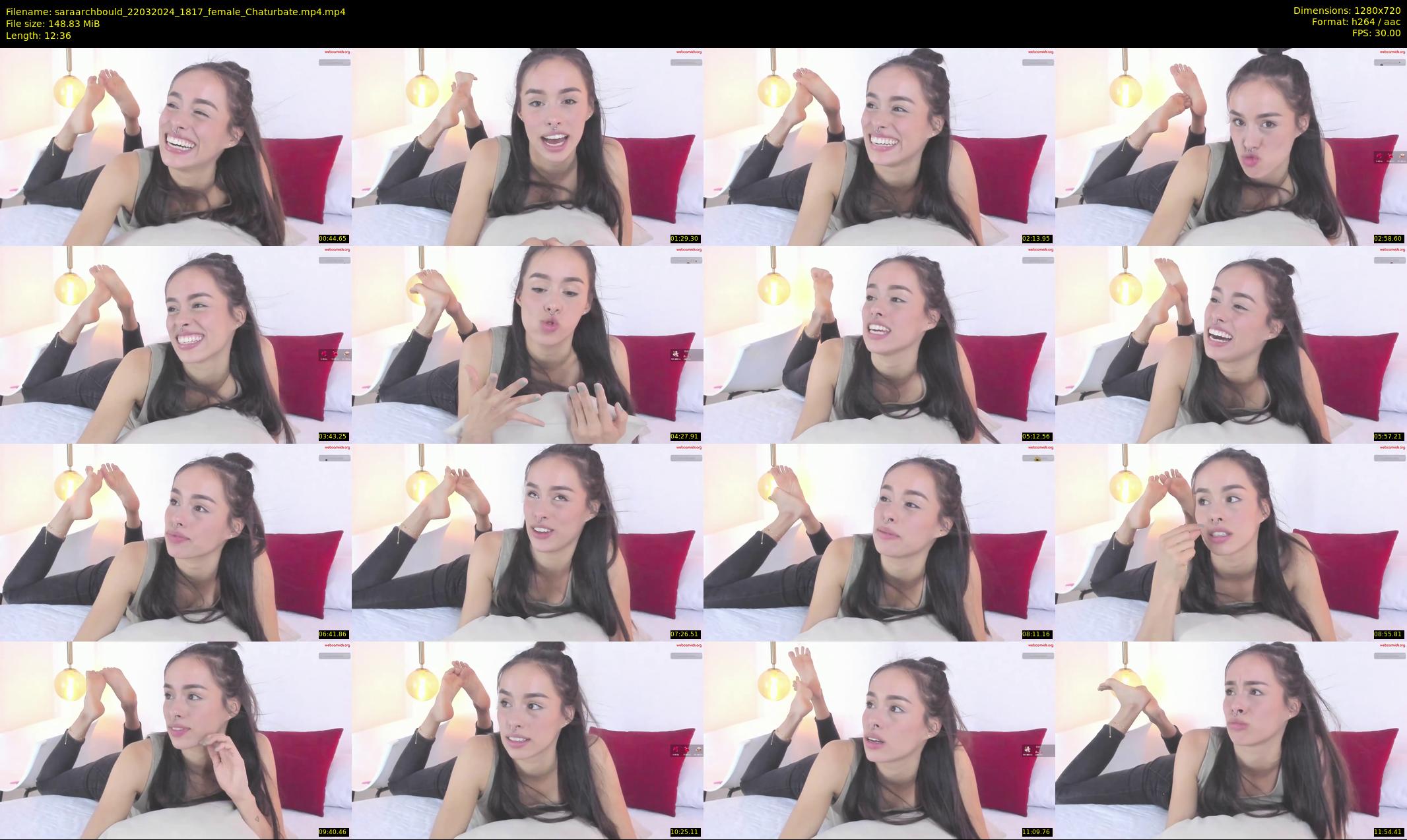 saraarchbould — 13 minute Chaturbate female cam show recording, 720p, Mar 22, 2024
