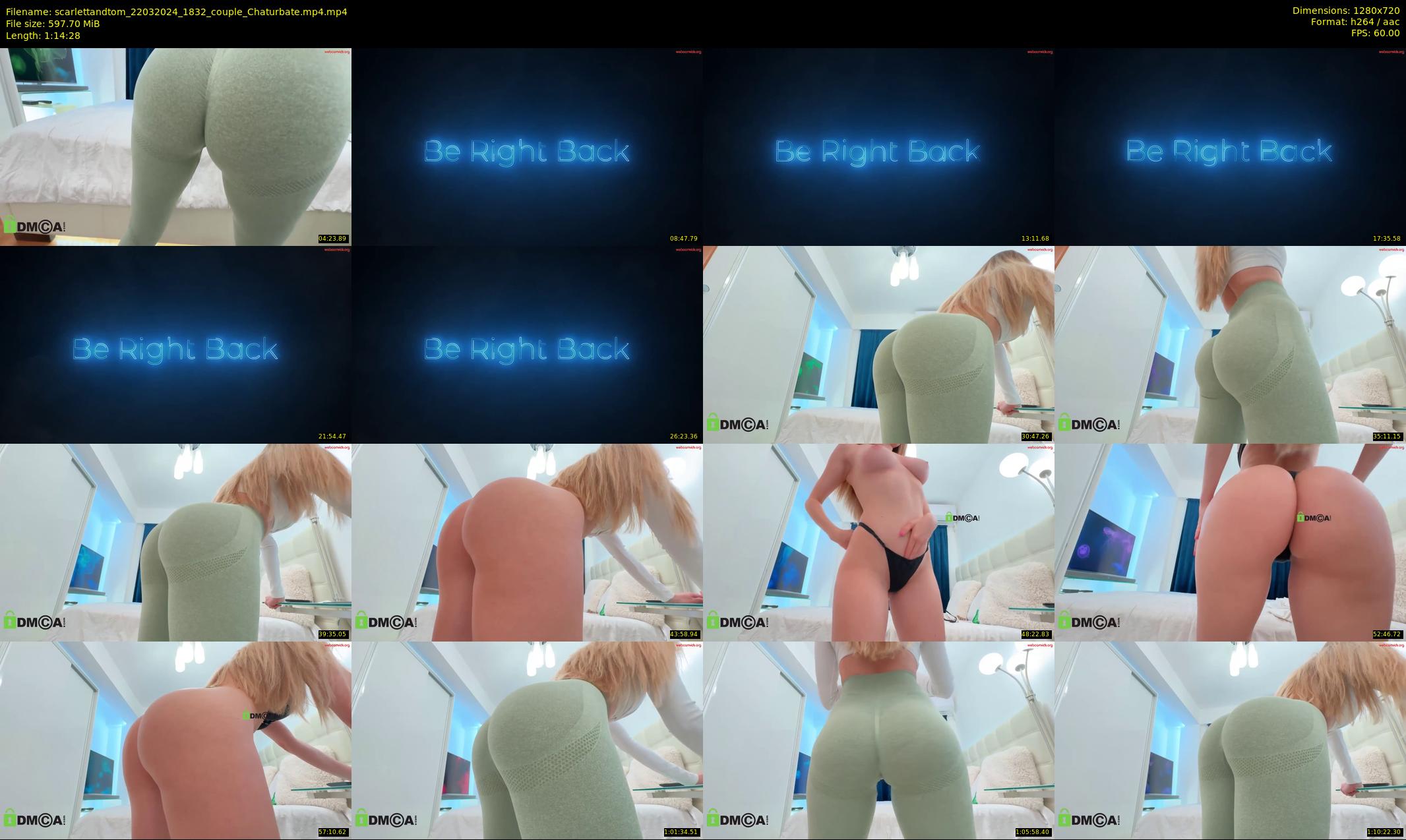 scarlettandtom — 75 minute Chaturbate couple cam show recording, 720p, Mar 22, 2024