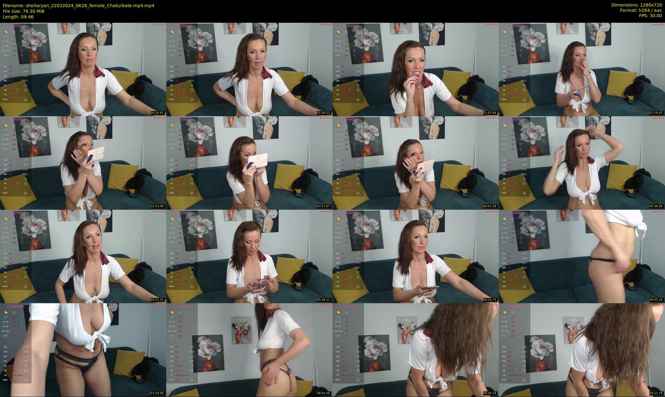 sheilaryan — 10 minute Chaturbate female cam show recording, 720p, Mar 22, 2024