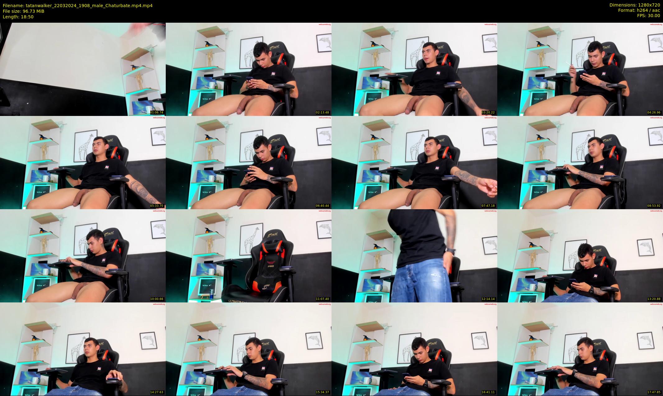tatanwalker — 19 minute Chaturbate male cam show recording, 720p, Mar 22, 2024