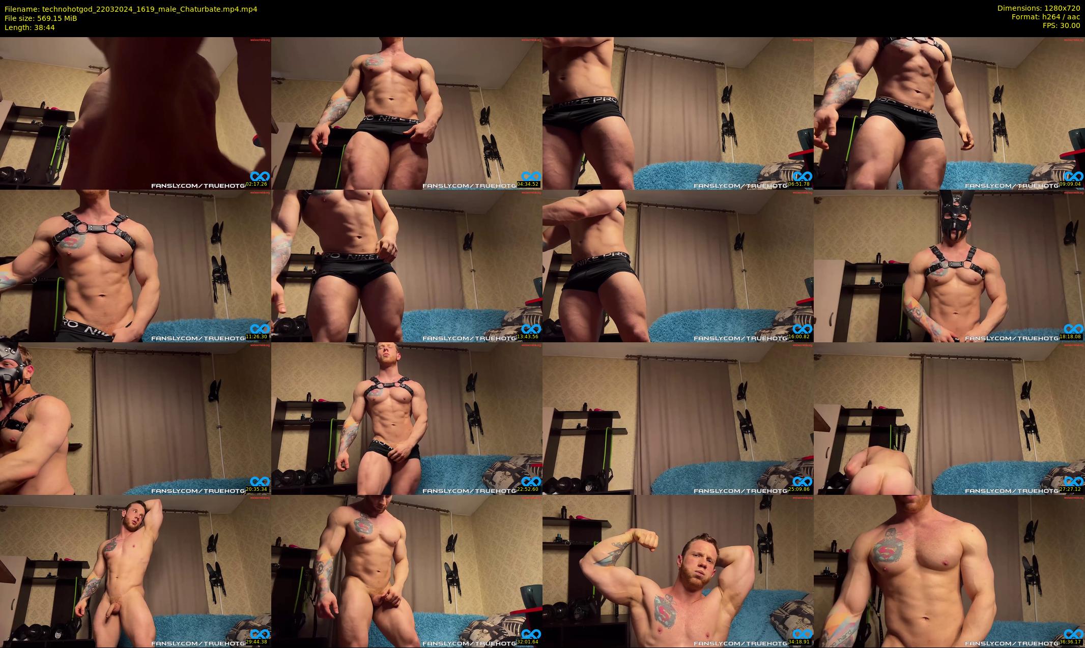 technohotgod — 39 minute Chaturbate male cam show recording, 720p, Mar 22, 2024