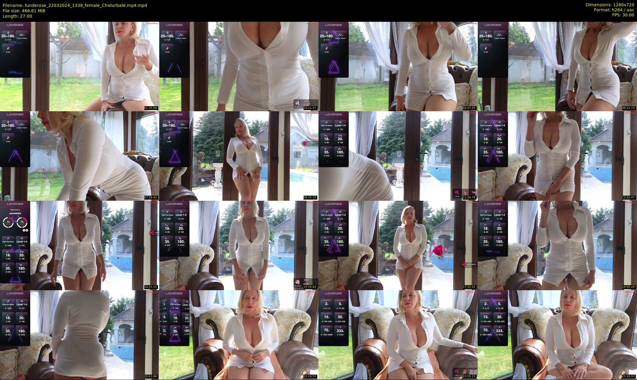 tunderose — 27 minute Chaturbate female cam show recording, 720p, Mar 22, 2024