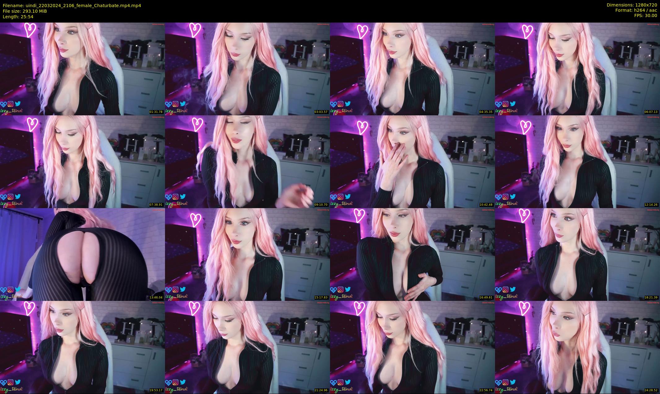 uindi — 26 minute Chaturbate female cam show recording, 720p, Mar 22, 2024
