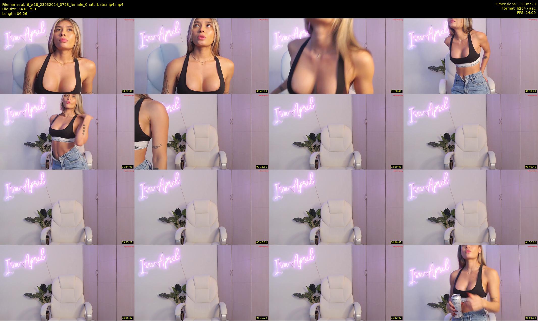 abril_w18 — 7 minute Chaturbate female cam show recording, 720p, Mar 23, 2024