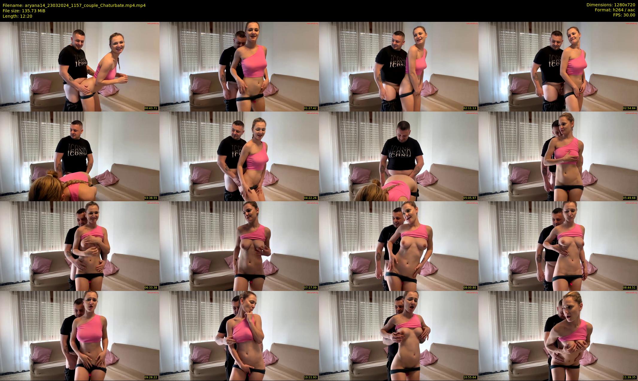 aryana14 — 13 minute Chaturbate couple cam show recording, 720p, Mar 23, 2024