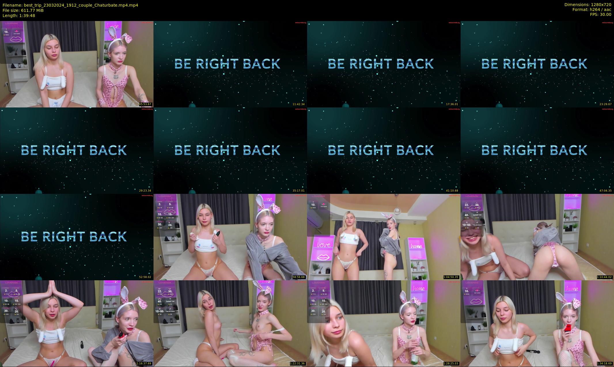 best_trip — 100 minute Chaturbate couple cam show recording, 720p, Mar 23, 2024