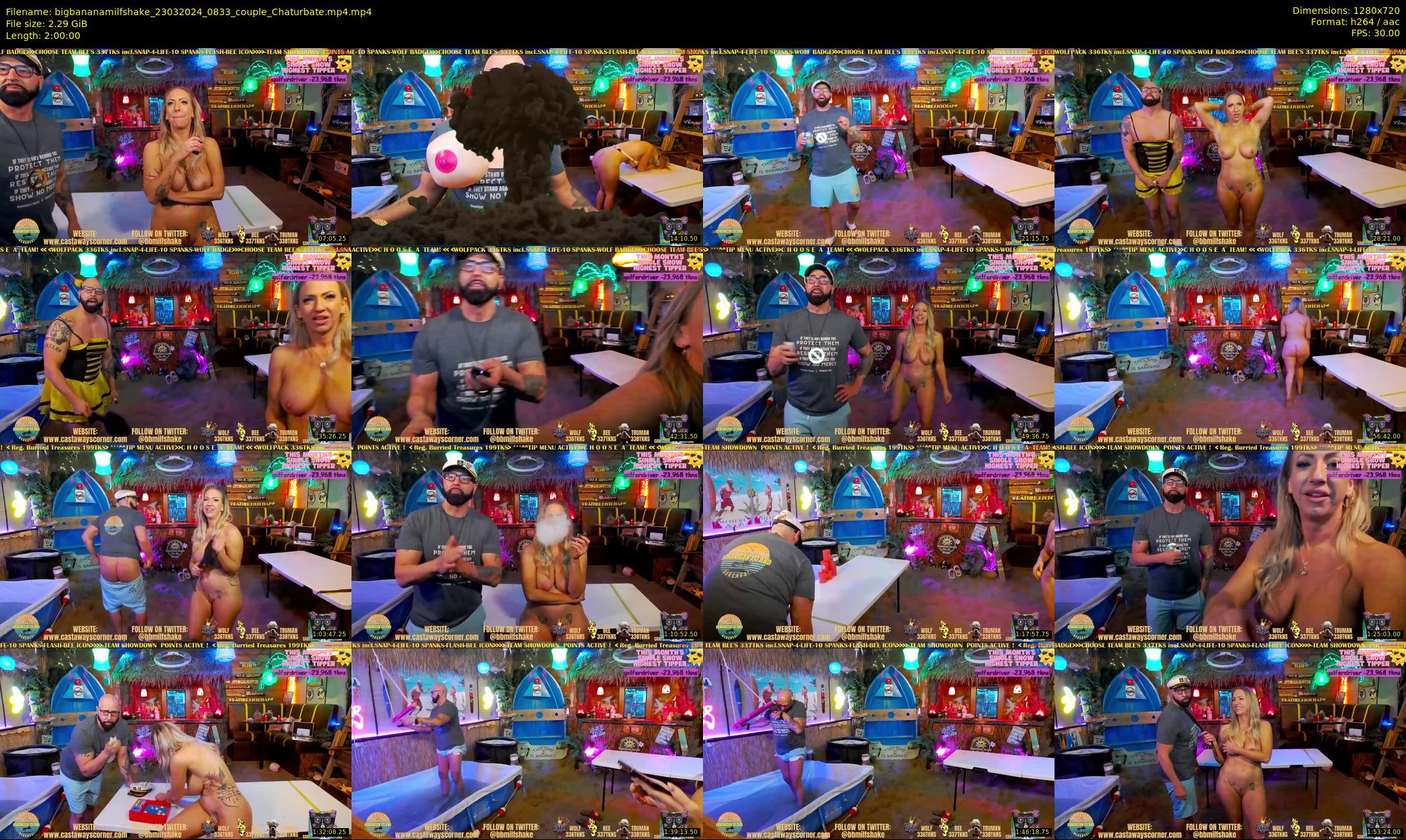bigbananamilfshake — 120 minute Chaturbate couple cam show recording, 720p, Mar 23, 2024