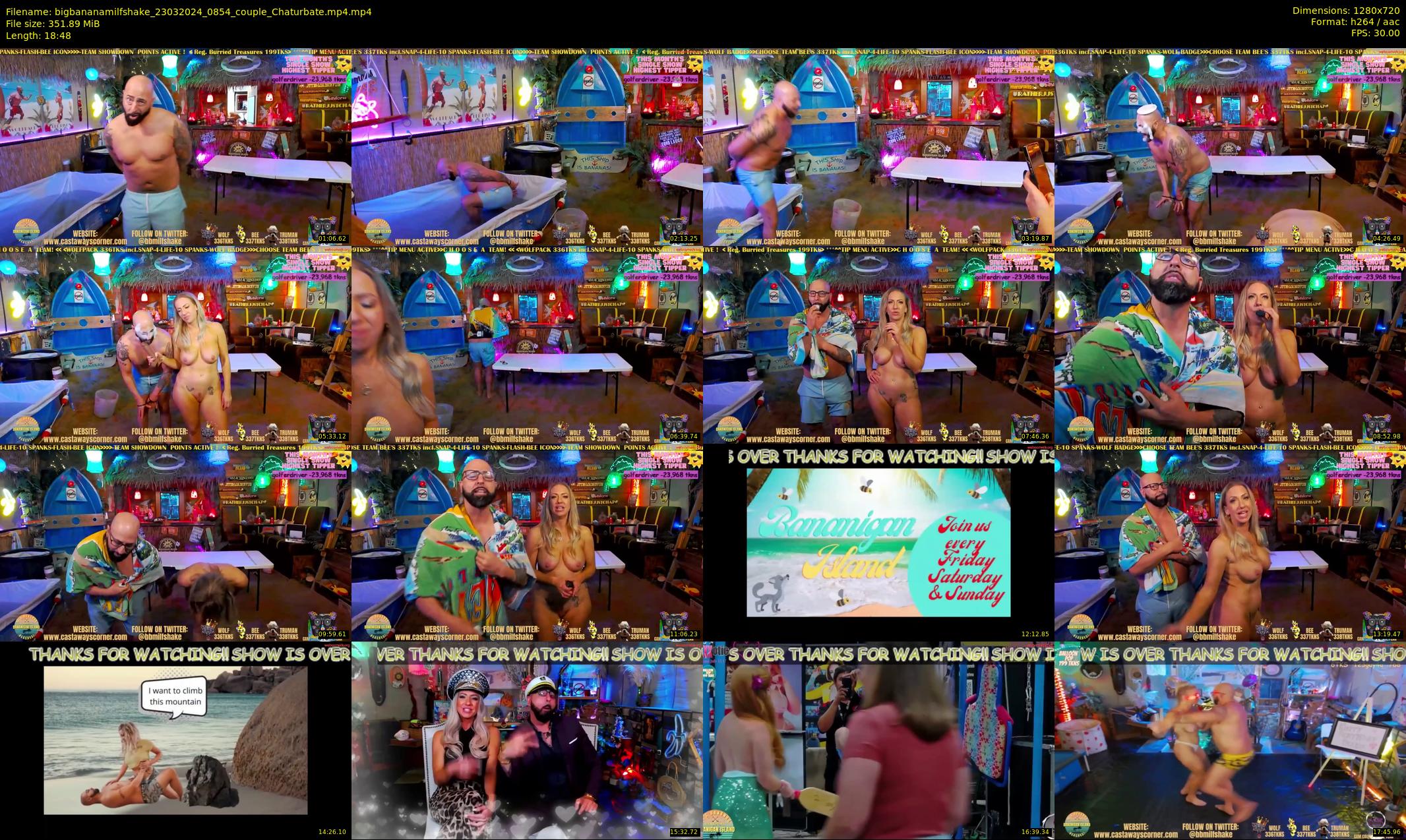 bigbananamilfshake — 19 minute Chaturbate couple cam show recording, 720p, Mar 23, 2024