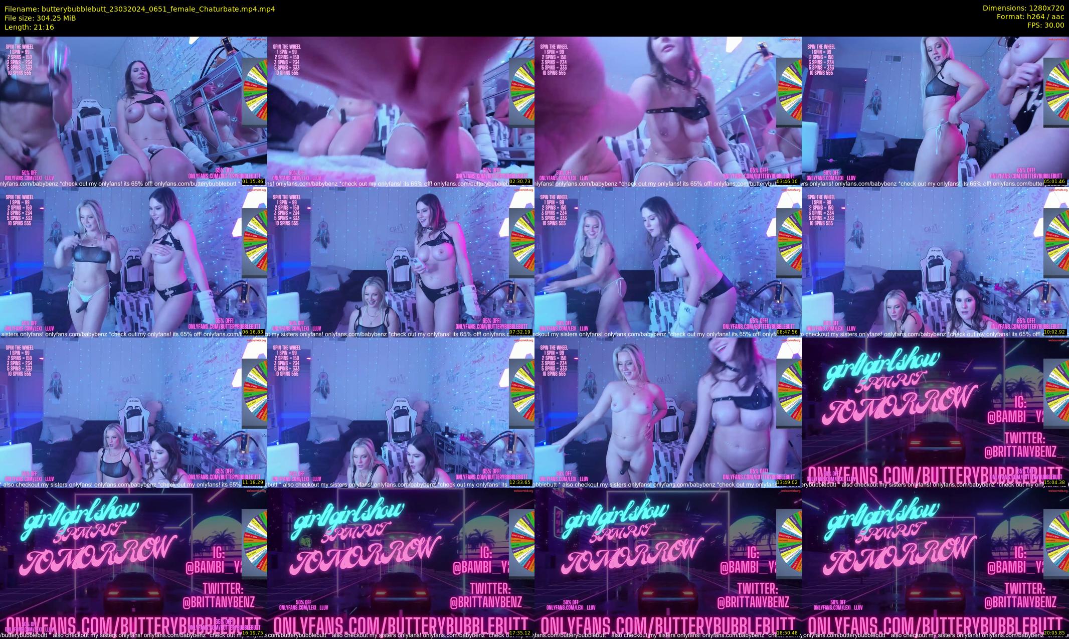butterybubblebutt — 22 minute Chaturbate couple cam show recording, 720p, Mar 23, 2024