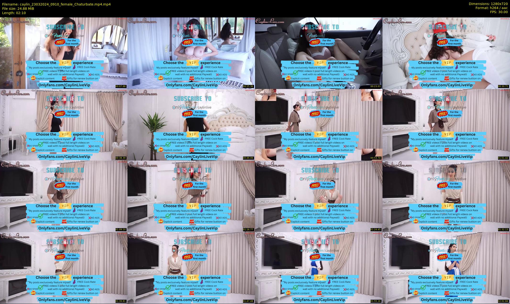 caylin — 3 minute Chaturbate female cam show recording, 720p, Mar 23, 2024