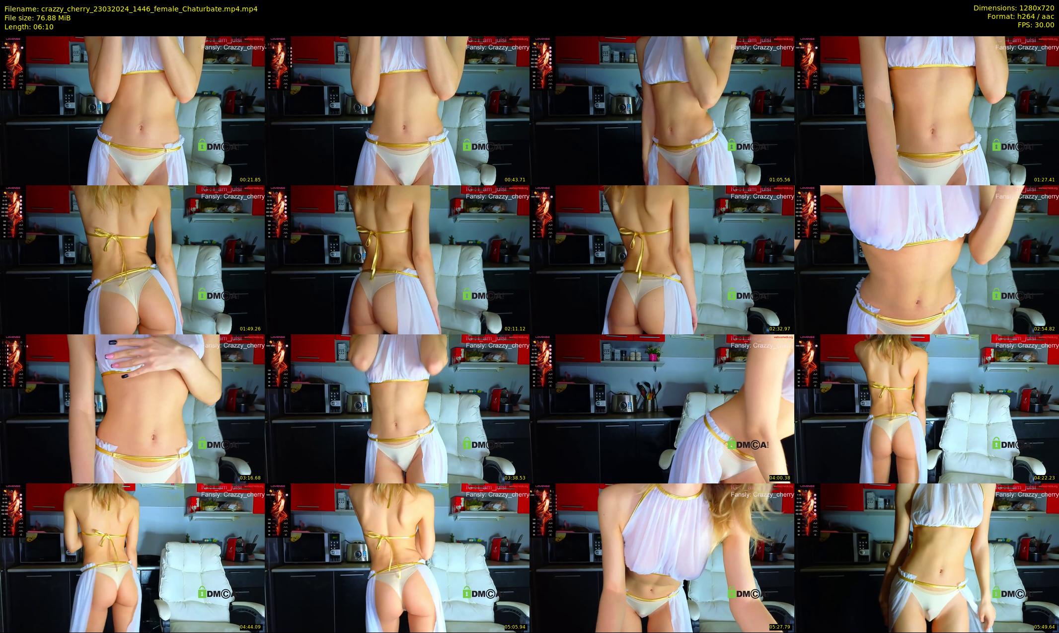 crazzy_cherry — 7 minute Chaturbate female cam show recording, 720p, Mar 23, 2024