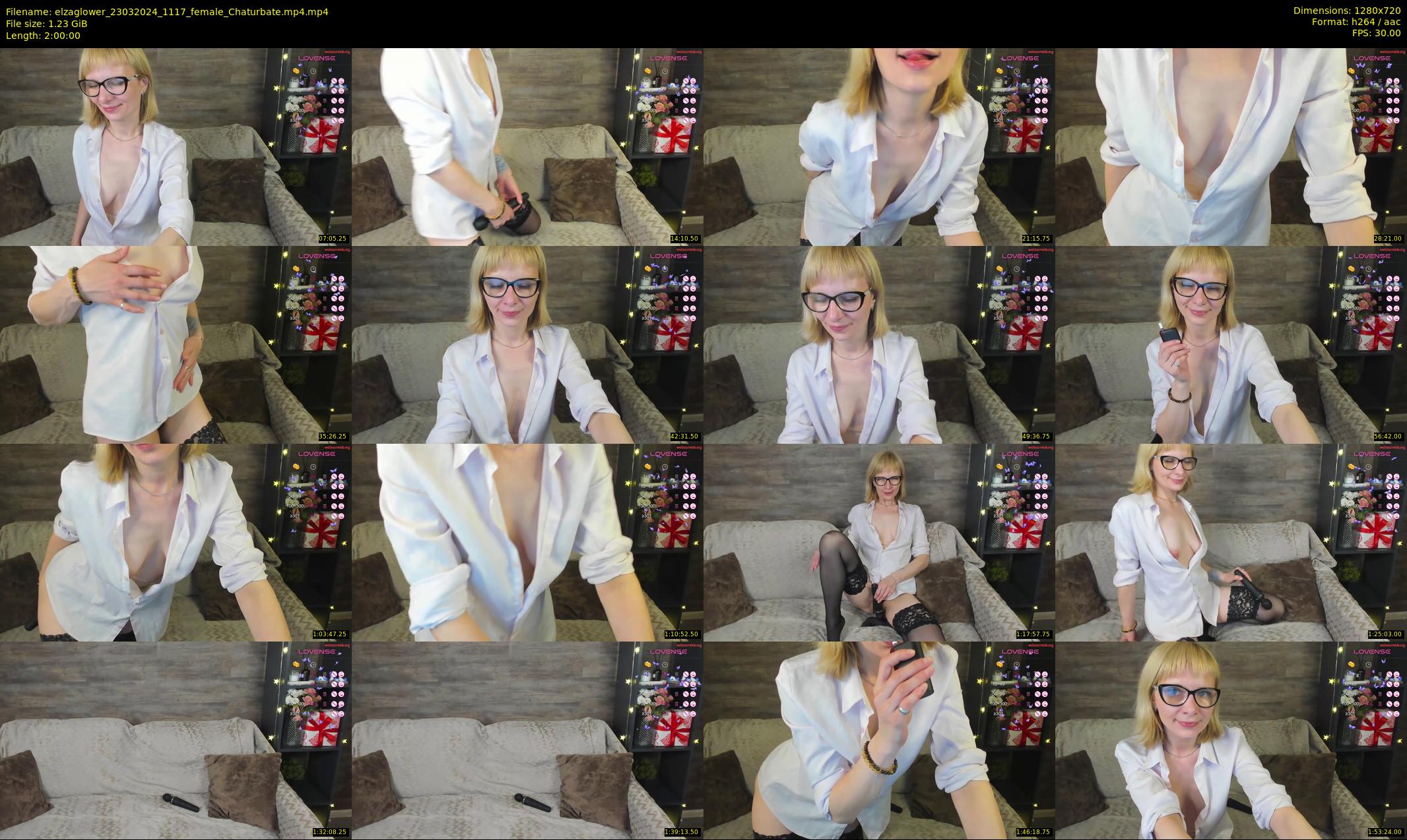 elzaglower — 120 minute Chaturbate female cam show recording, 720p, Mar 23, 2024
