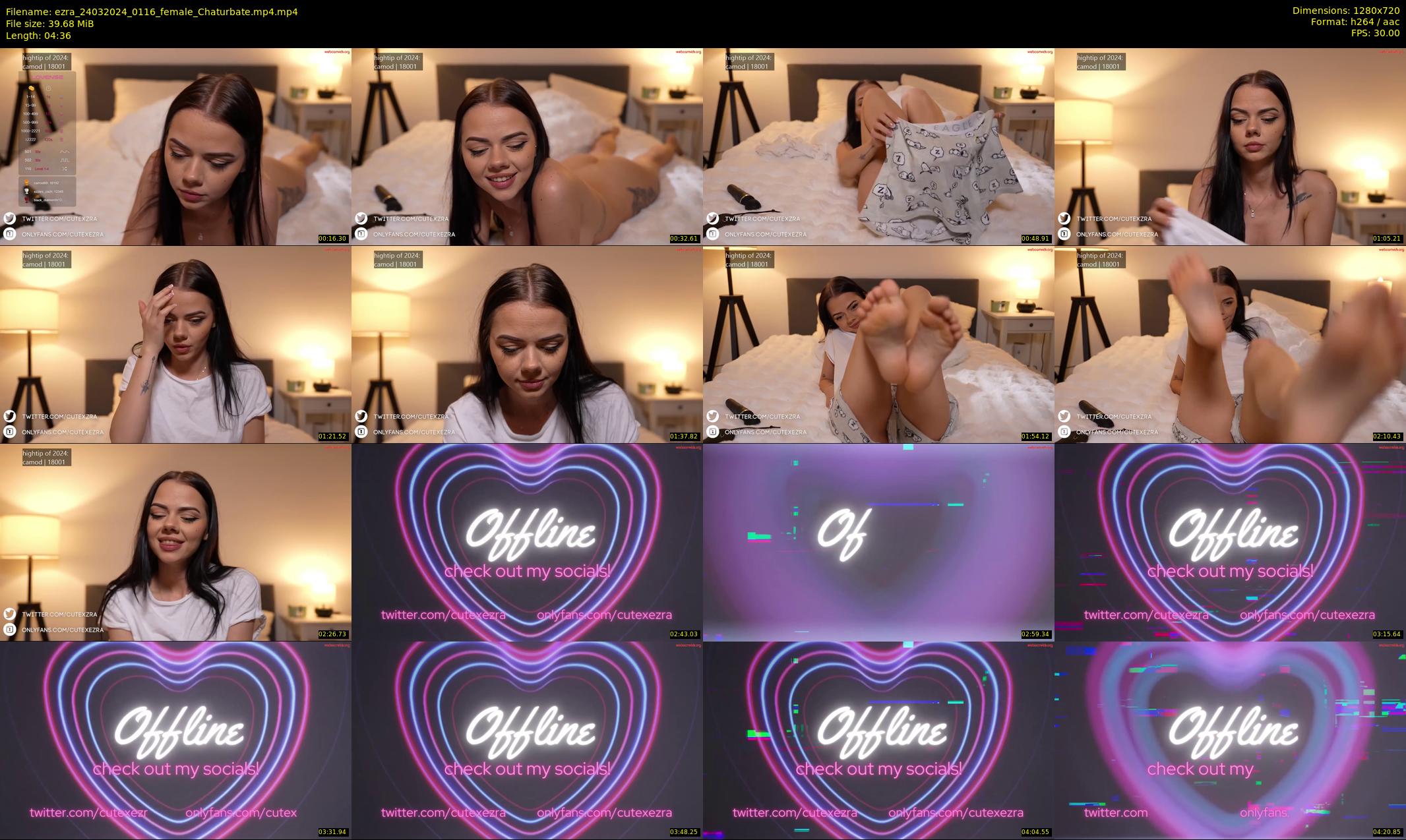 ezra — 5 minute Chaturbate female cam show recording, 720p, Mar 24, 2024