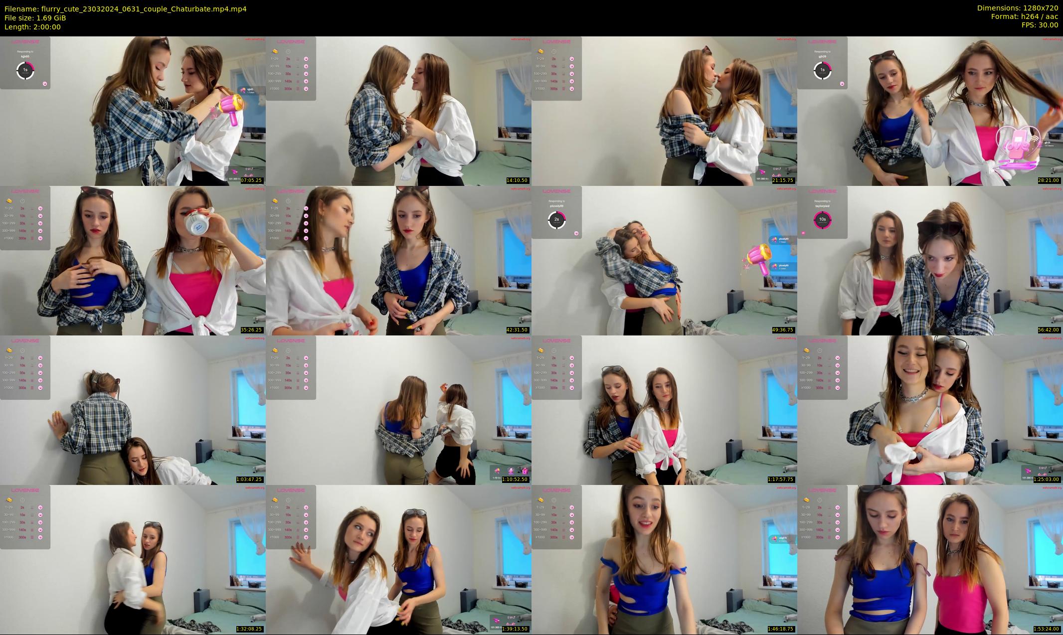 flurry_cute — 120 minute Chaturbate couple cam show recording, 720p, Mar 23, 2024