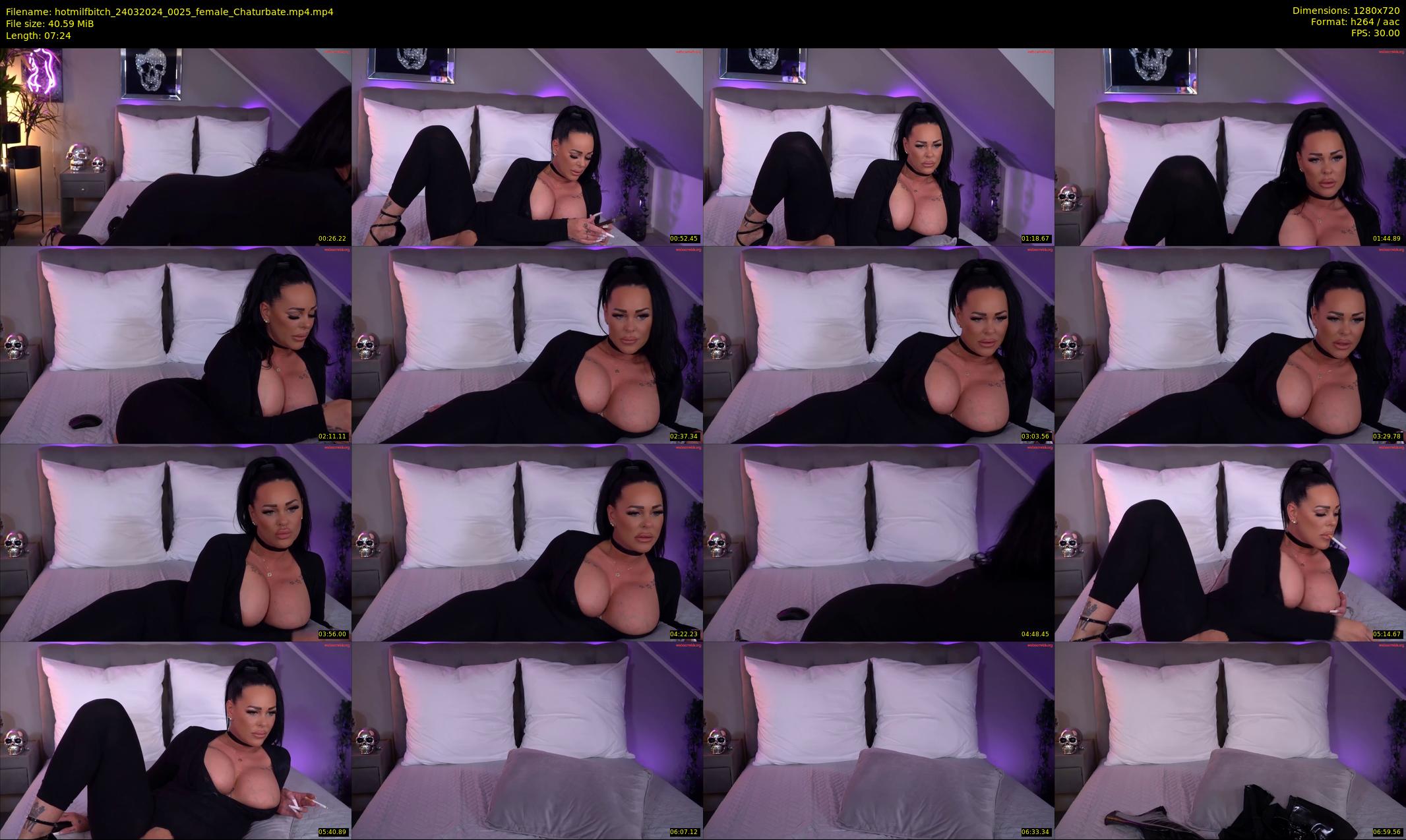 hotmilfbitch — 8 minute Chaturbate female cam show recording, 720p, Mar 24, 2024