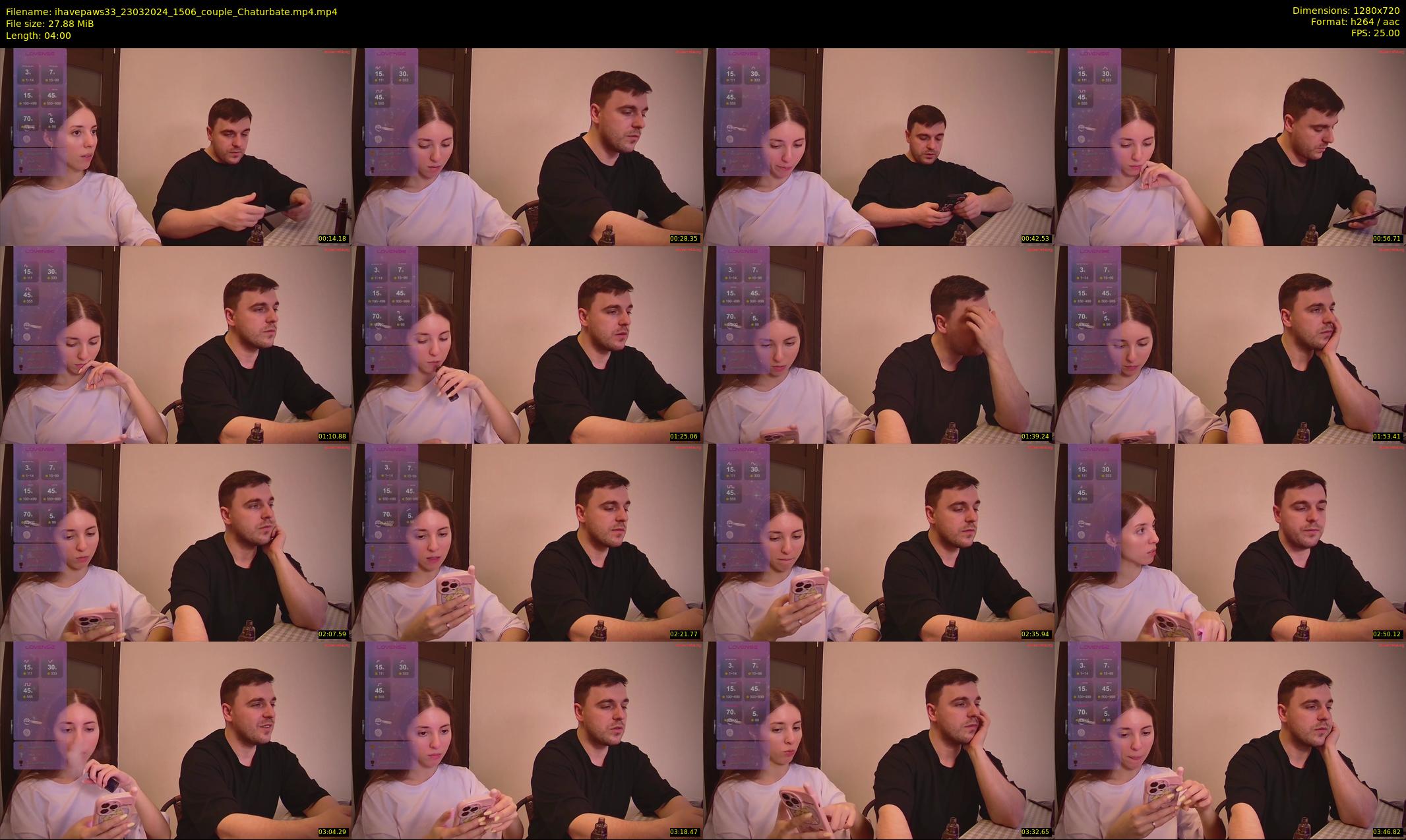ihavepaws33 — 4 minute Chaturbate couple cam show recording, 720p, Mar 23, 2024