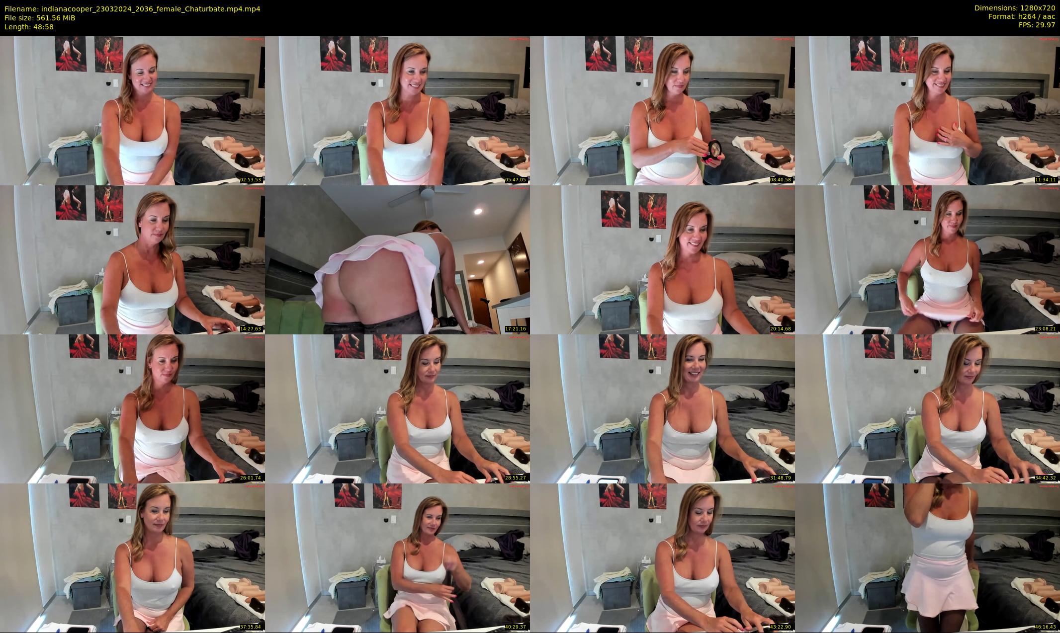 indianacooper — 49 minute Chaturbate female cam show recording, 720p, Mar 23, 2024