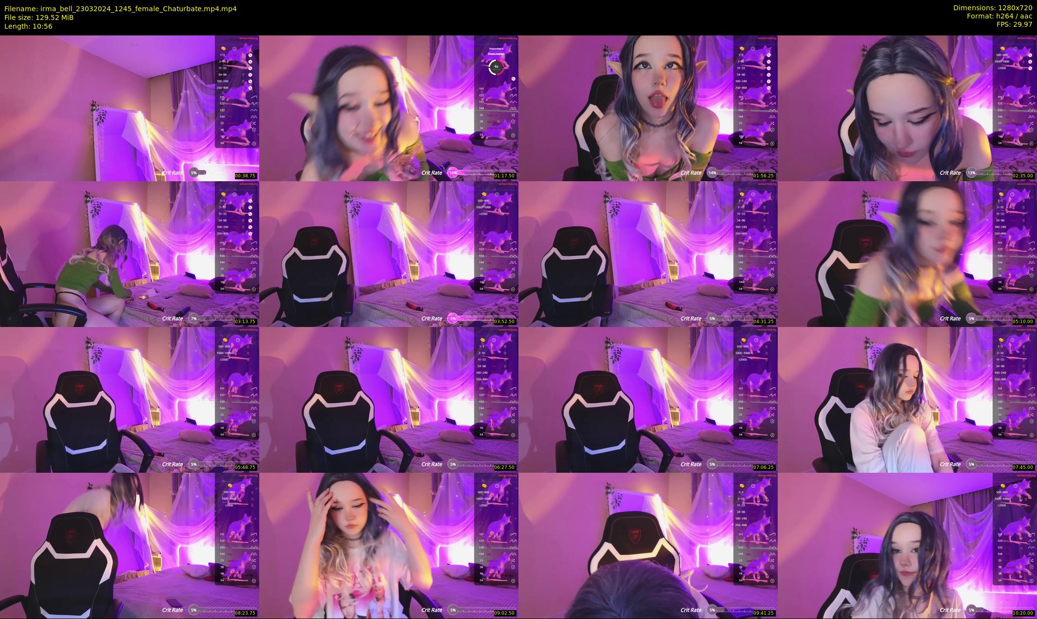irma_bell — 11 minute Chaturbate female cam show recording, 720p, Mar 23, 2024