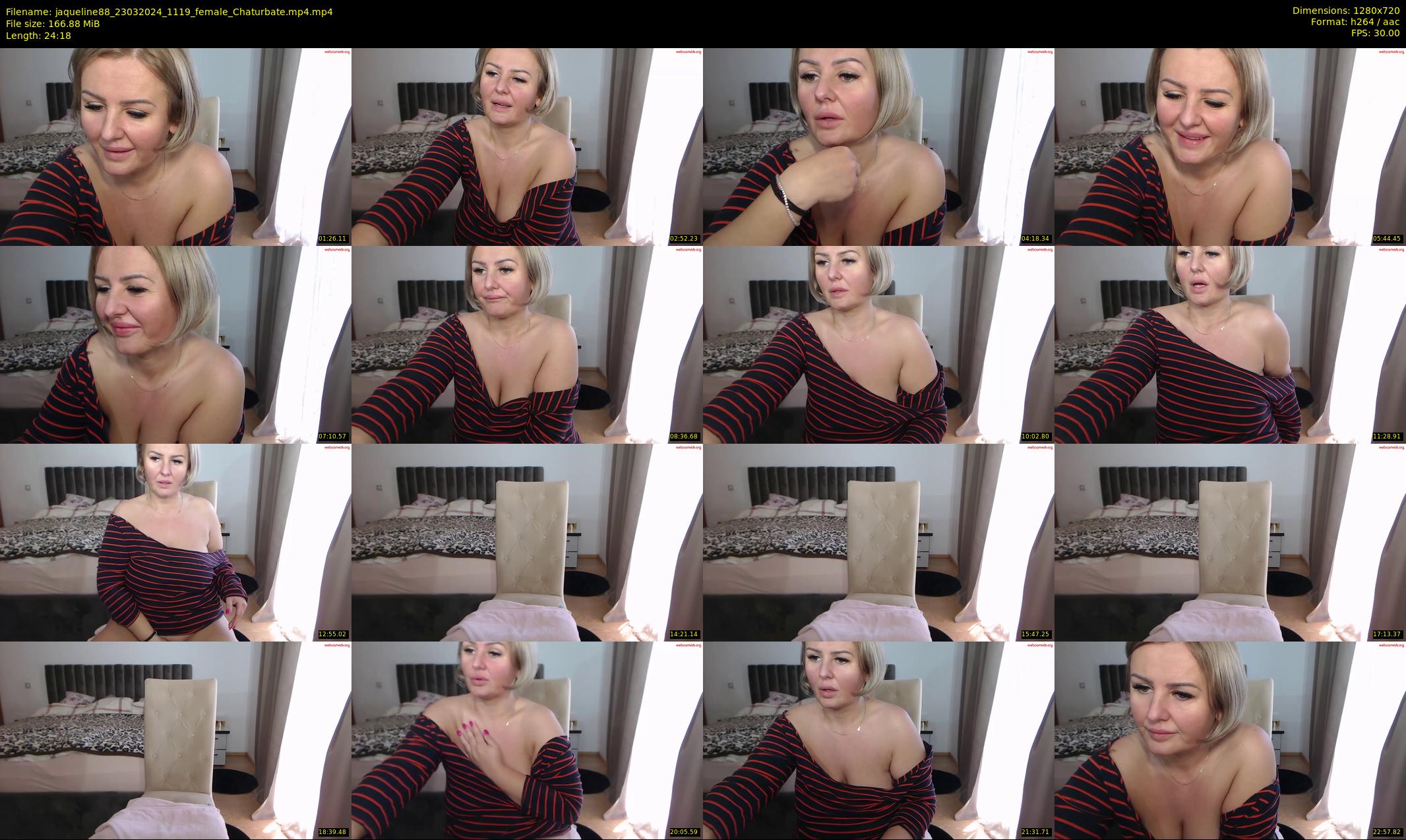 jaqueline88 — 25 minute Chaturbate female cam show recording, 720p, Mar 23, 2024
