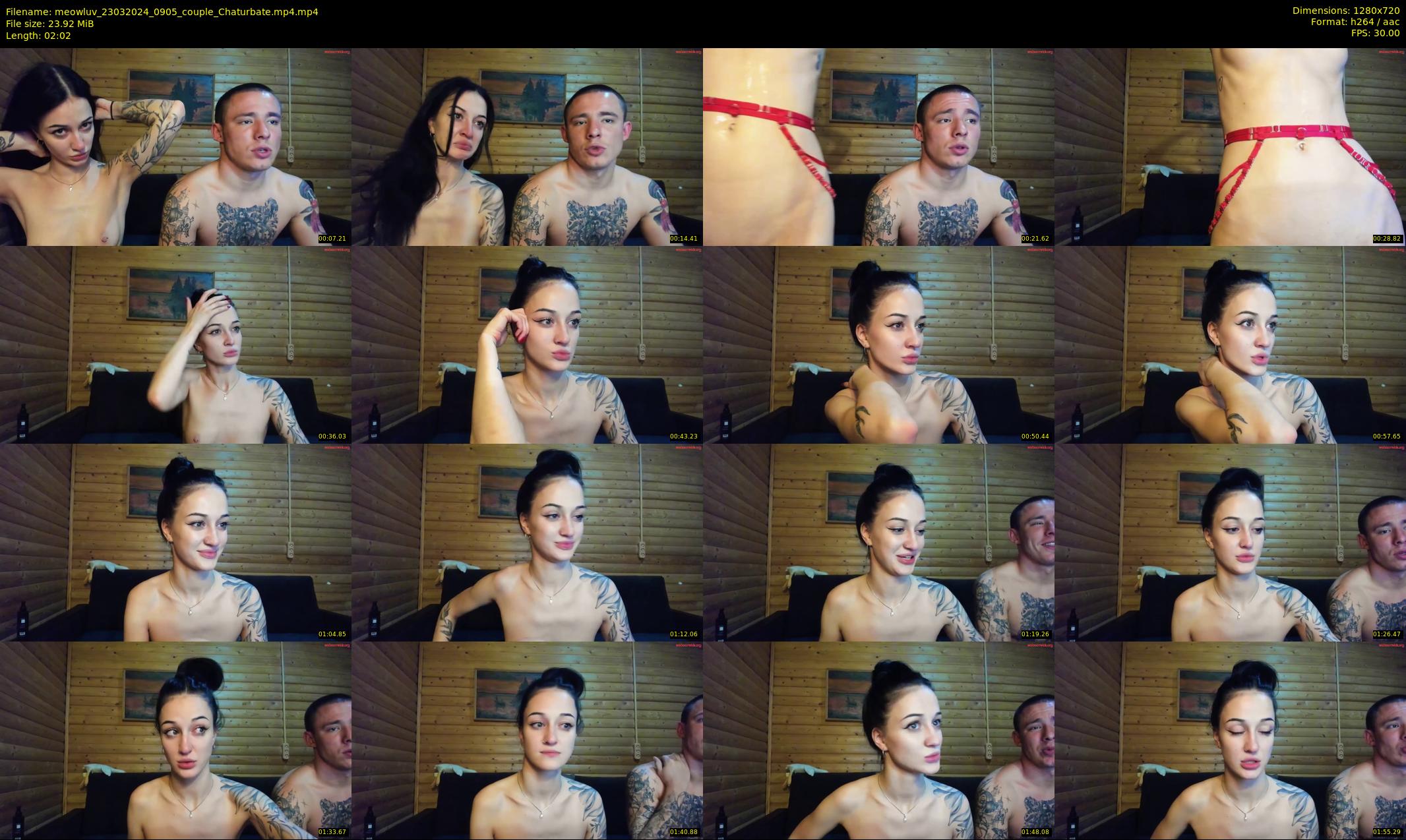 meowluv — 3 minute Chaturbate couple cam show recording, 720p, Mar 23, 2024