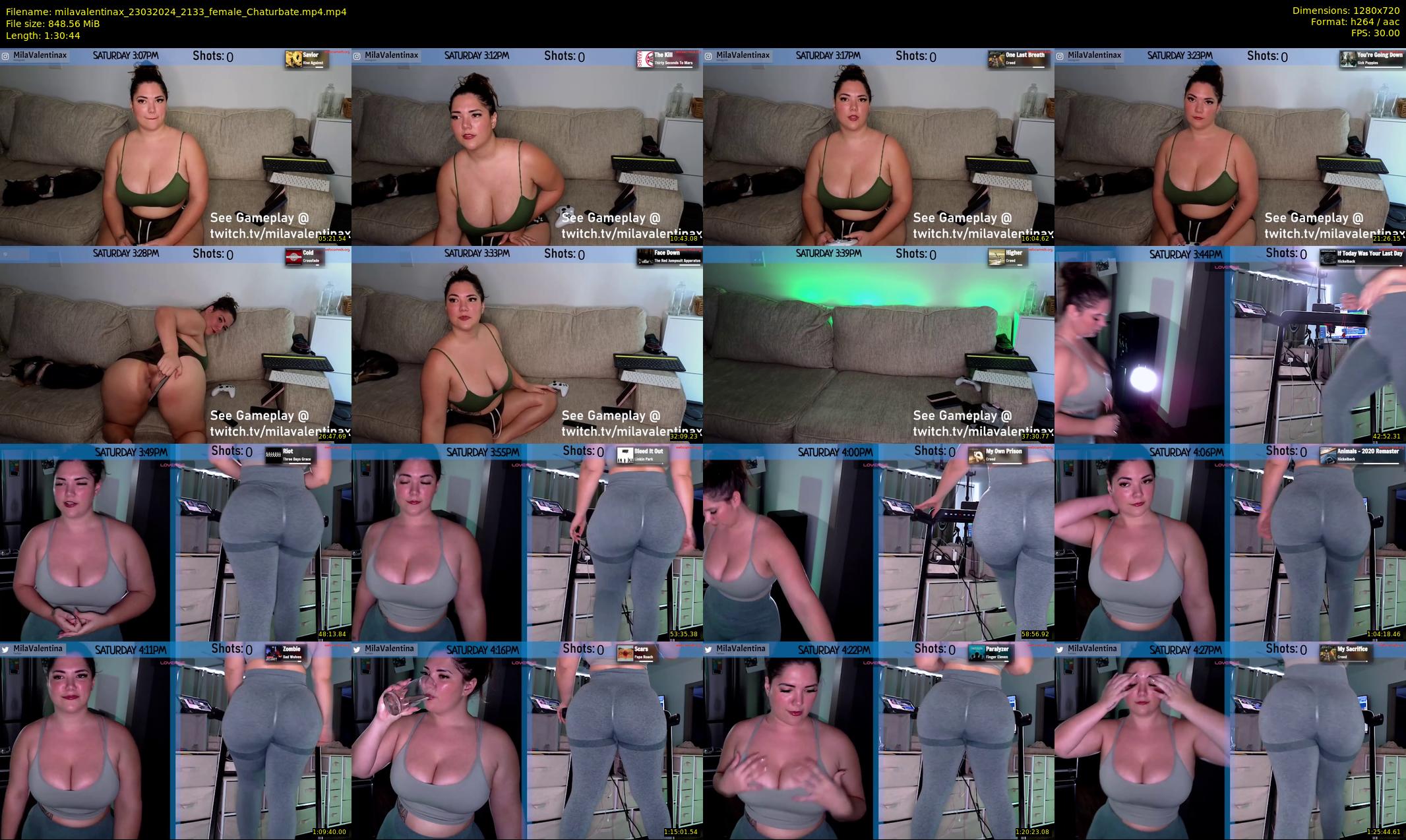 milavalentinax — 91 minute Chaturbate female cam show recording, 720p, Mar 23, 2024