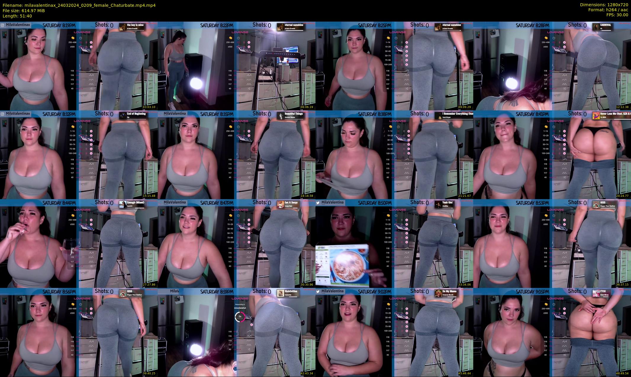 milavalentinax — 52 minute Chaturbate female cam show recording, 720p, Mar 24, 2024