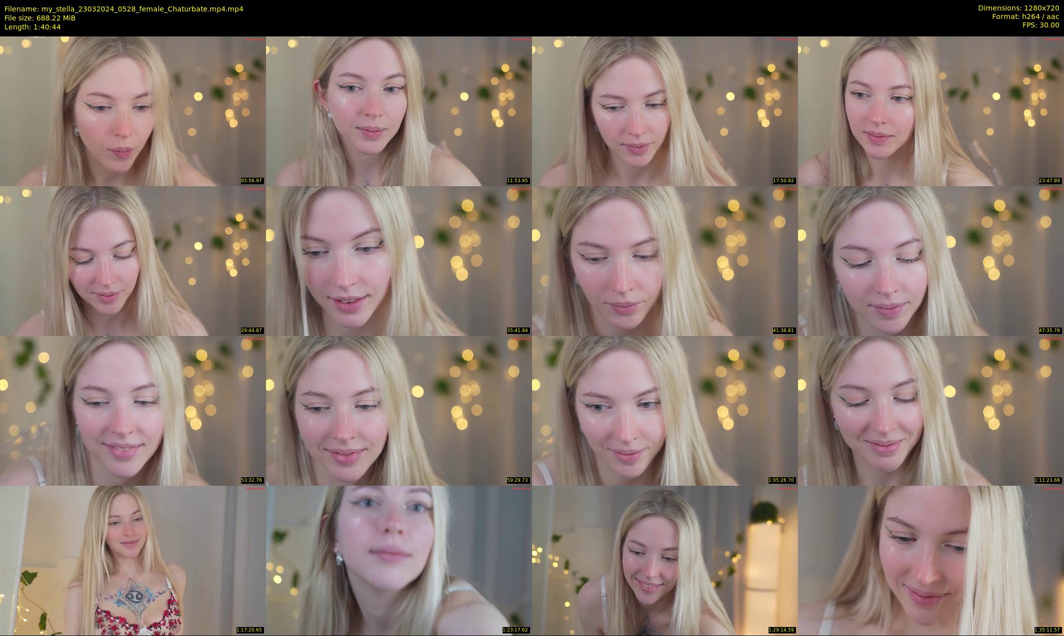 my_stella — 101 minute Chaturbate female cam show recording, 720p, Mar 23, 2024