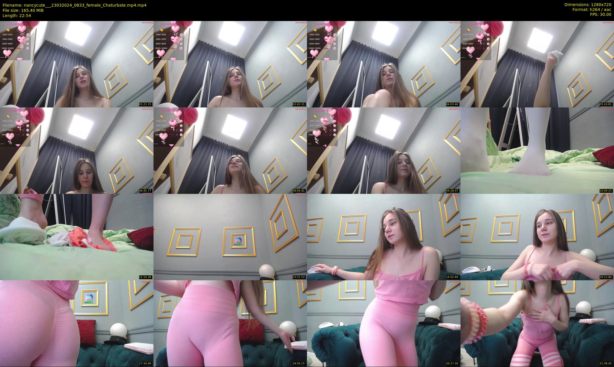nancycute__ — 23 minute Chaturbate female cam show recording, 720p, Mar 23, 2024