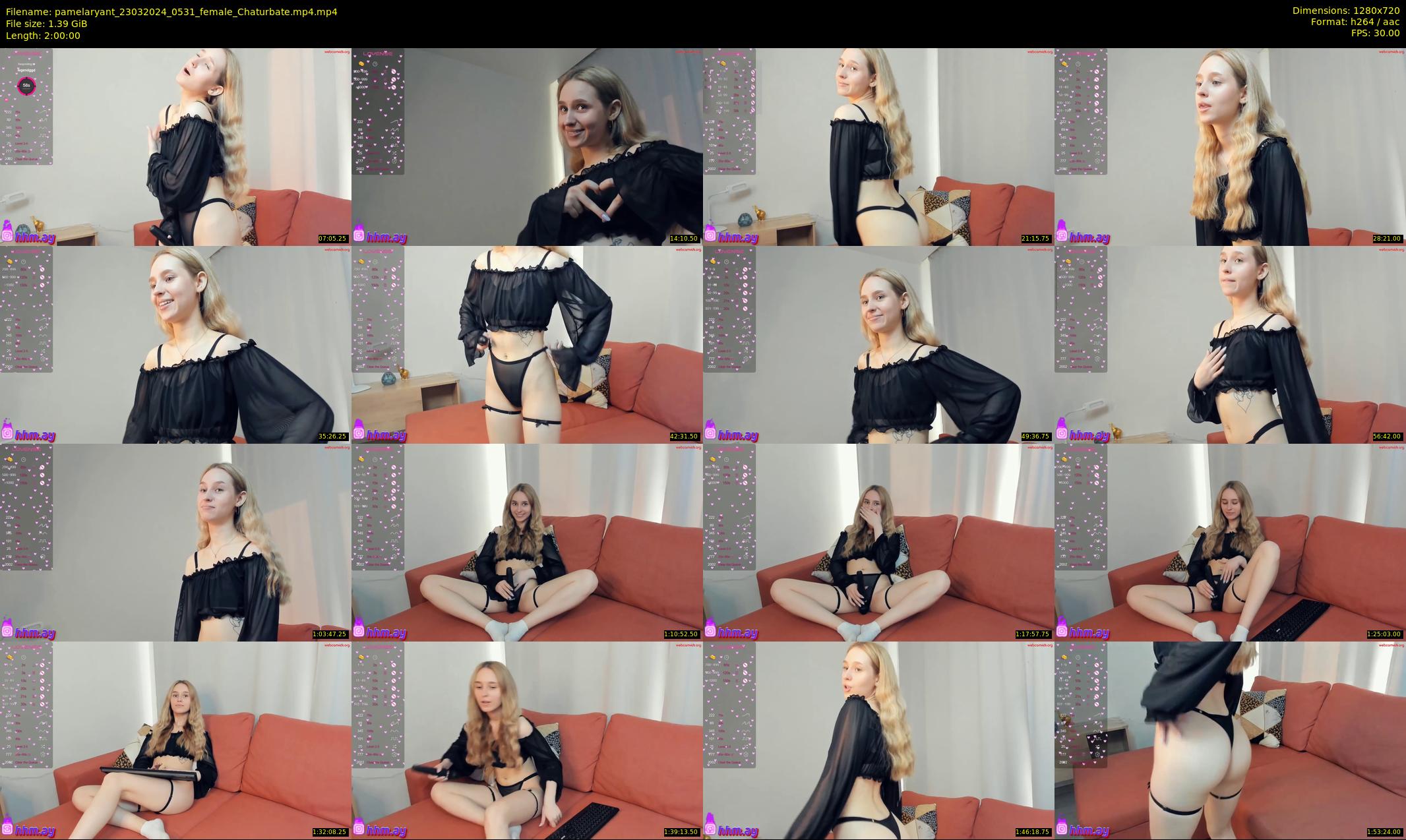 pamelaryant — 120 minute Chaturbate female cam show recording, 720p, Mar 23, 2024