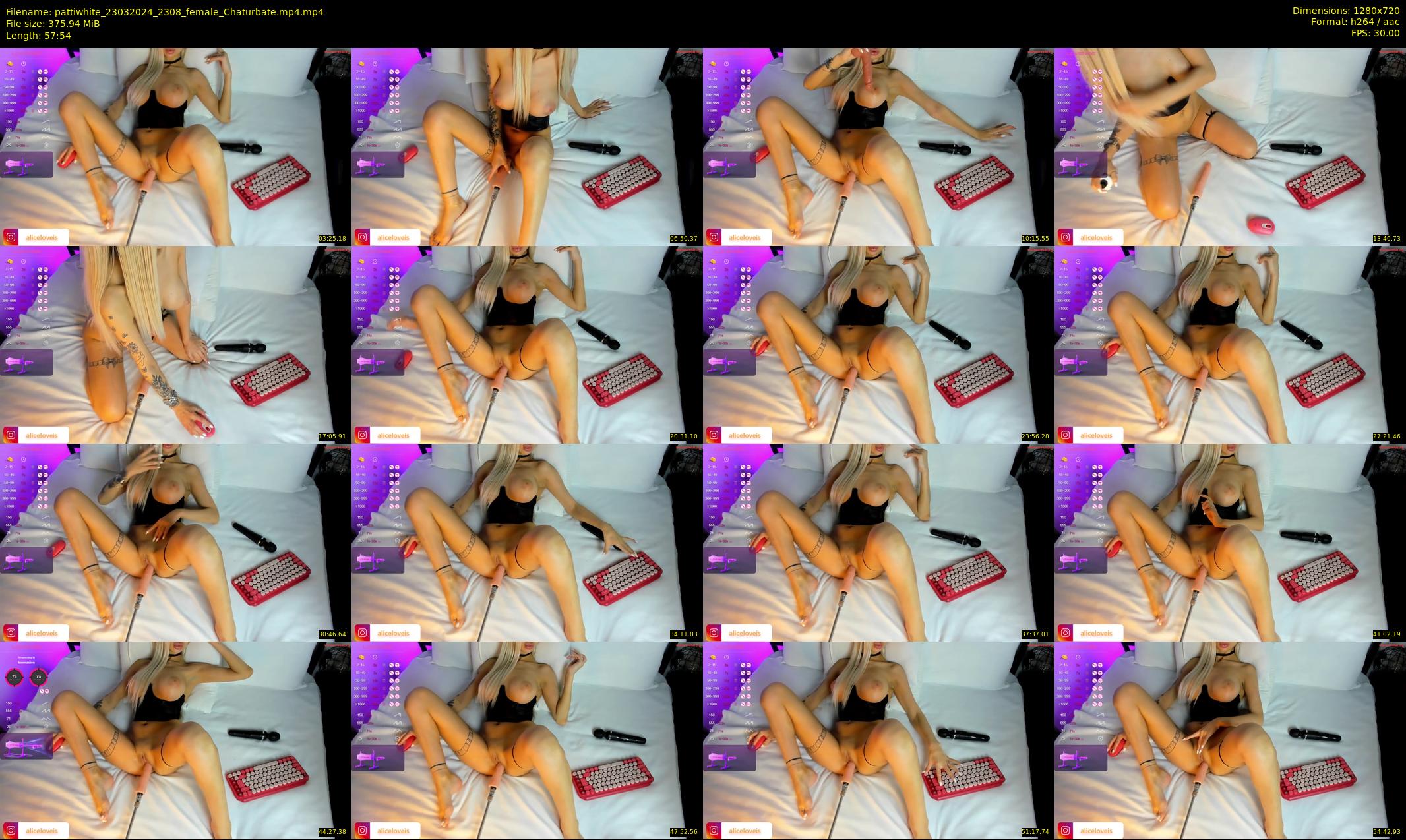 pattiwhite — 58 minute Chaturbate female cam show recording, 720p, Mar 23, 2024
