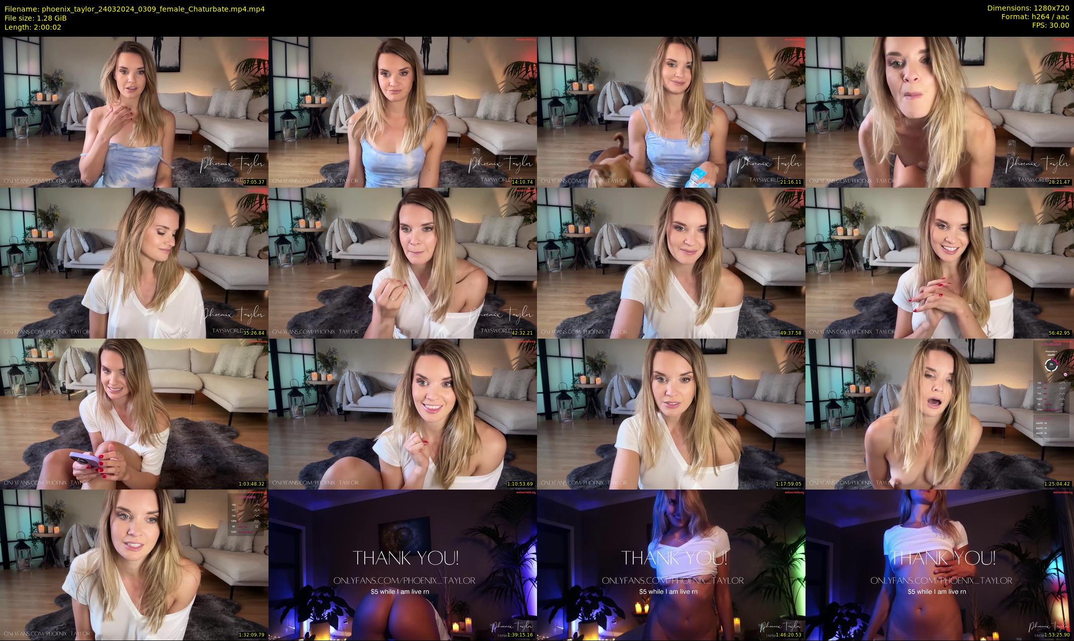 phoenix_taylor — 121 minute Chaturbate female cam show recording, 720p, Mar 24, 2024