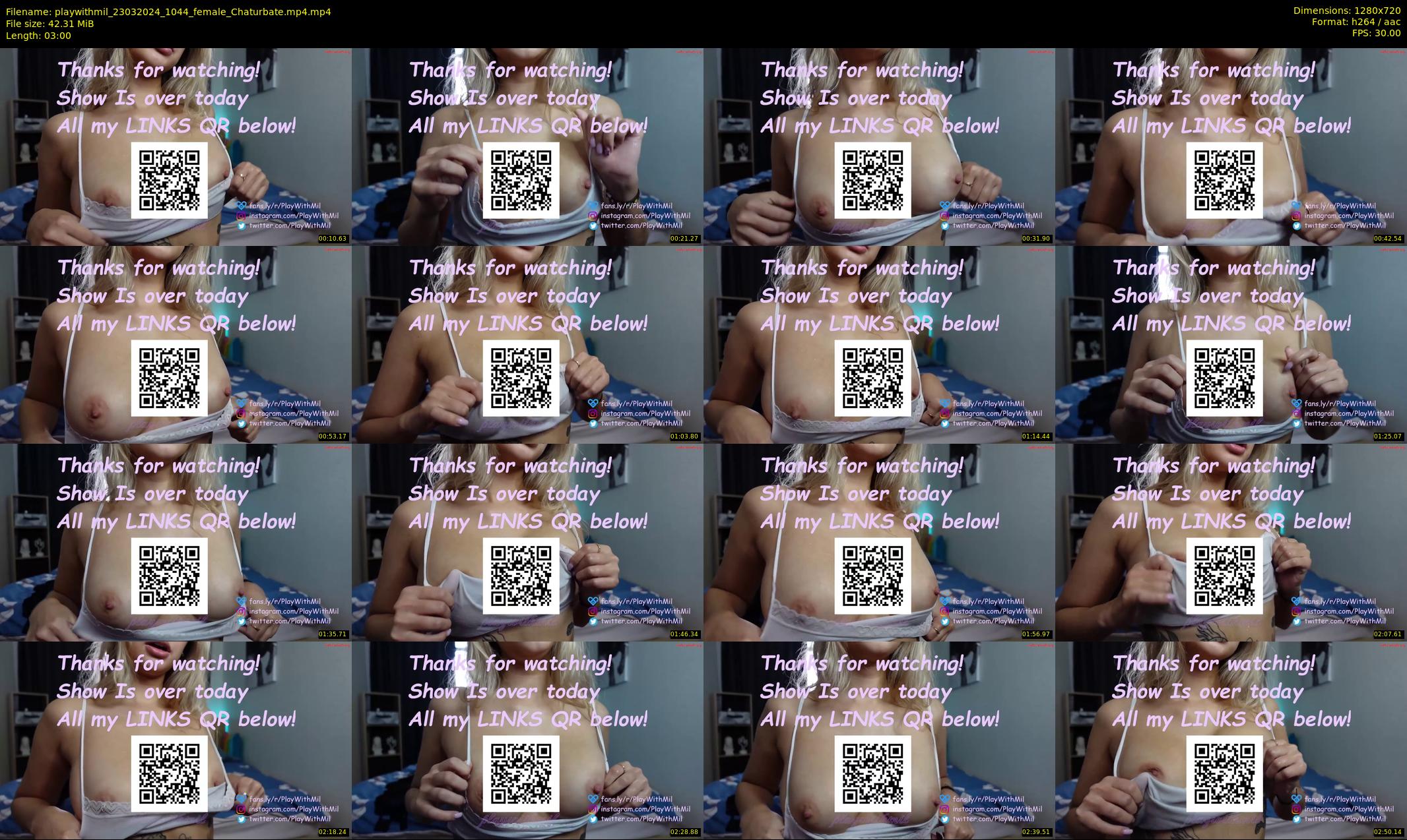 playwithmil — 3 minute Chaturbate couple cam show recording, 720p, Mar 23, 2024