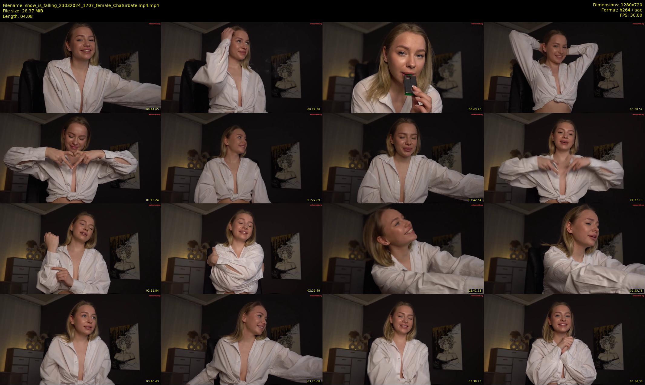 snow_is_falling — 5 minute Chaturbate female cam show recording, 720p, Mar 23, 2024