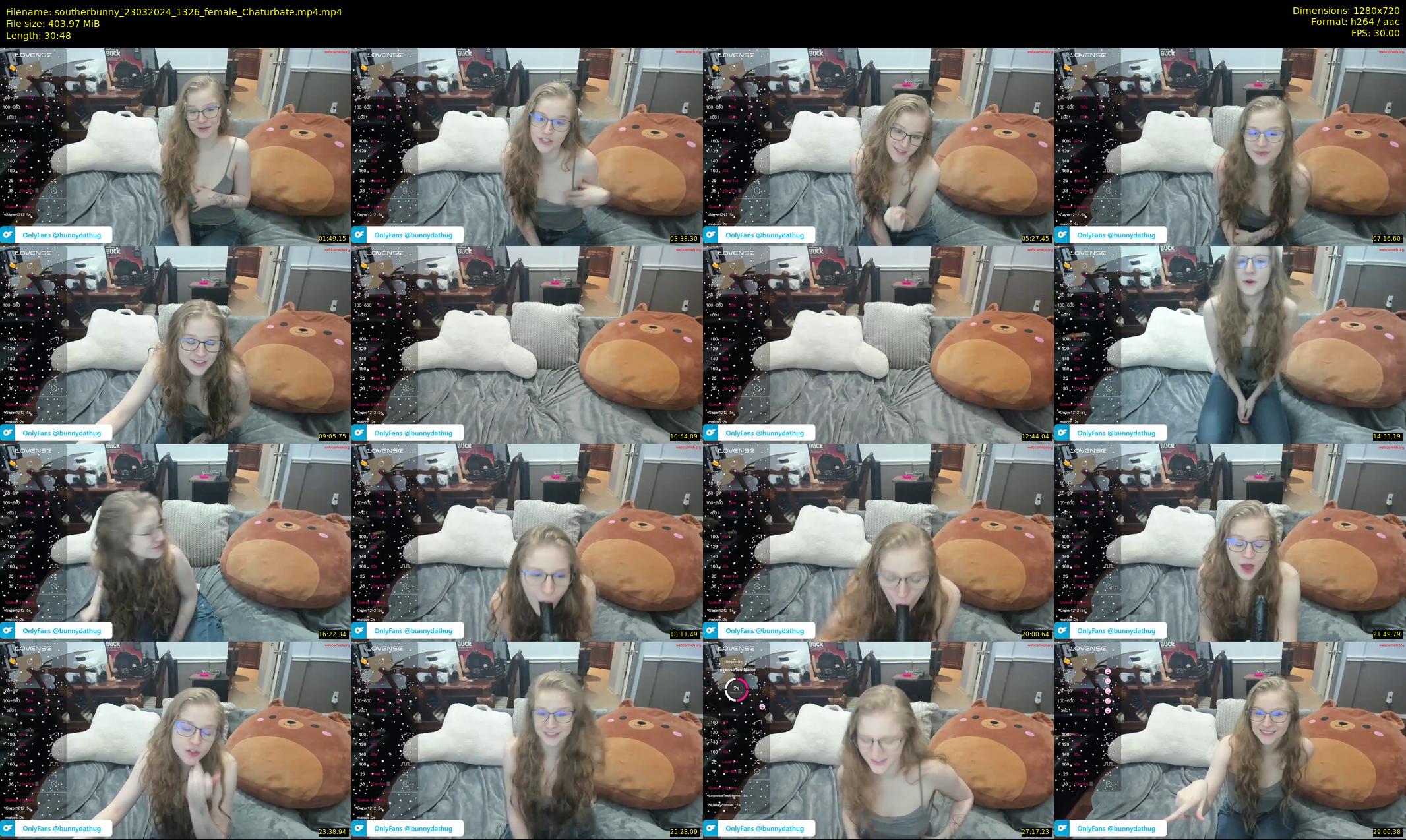 southerbunny — 31 minute Chaturbate female cam show recording, 720p, Mar 23, 2024