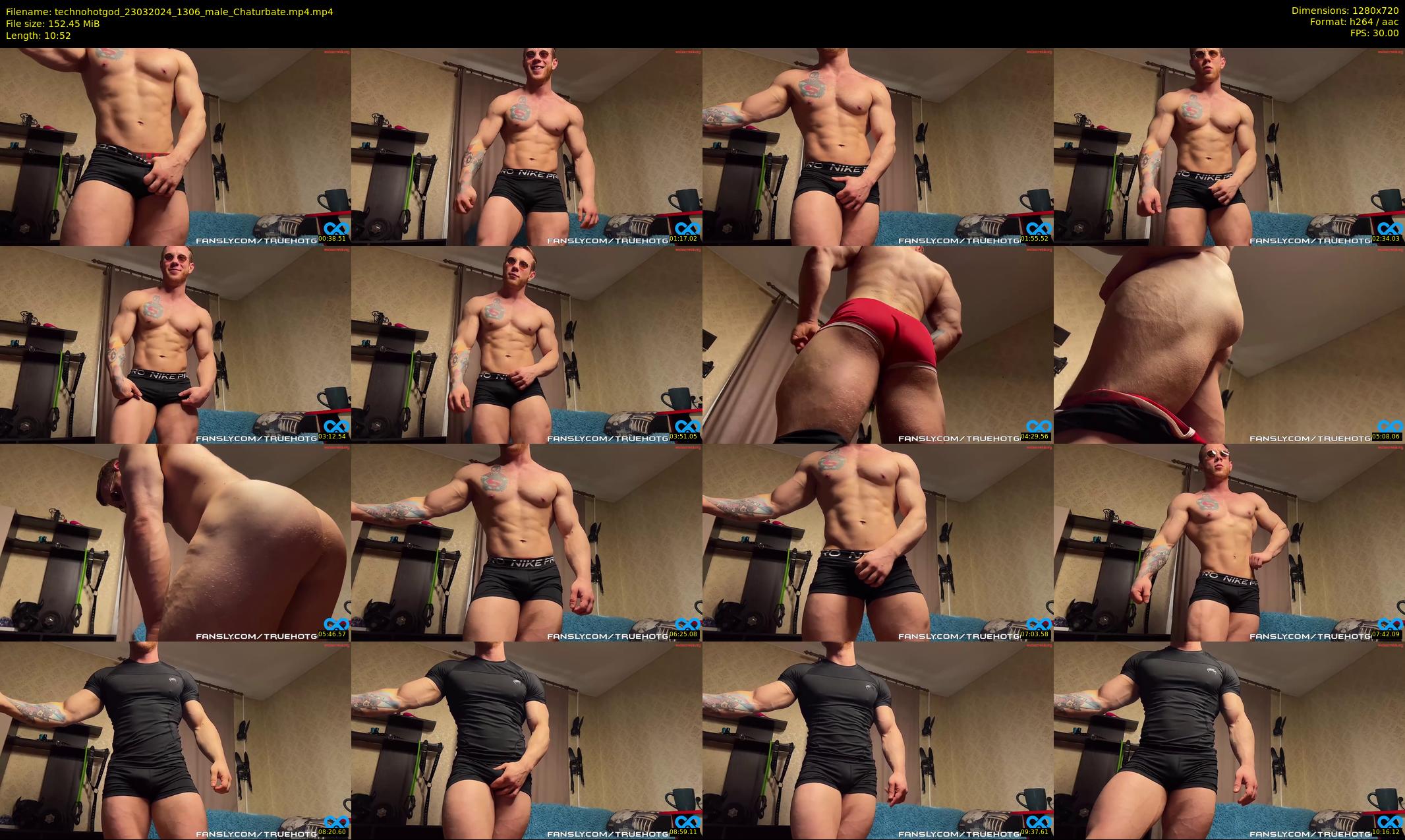 technohotgod — 11 minute Chaturbate male cam show recording, 720p, Mar 23, 2024