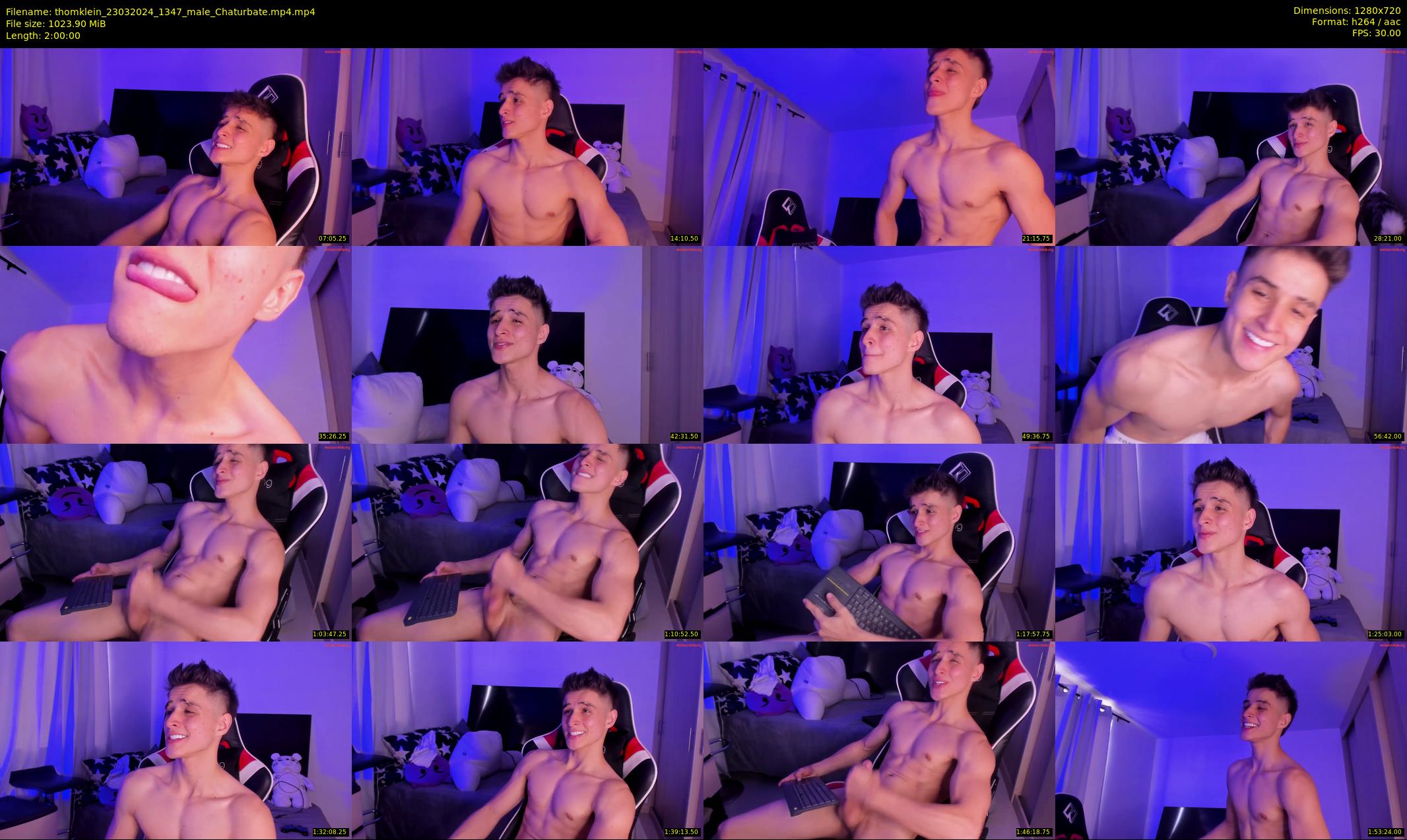 thomklein — 120 minute Chaturbate male cam show recording, 720p, Mar 23, 2024