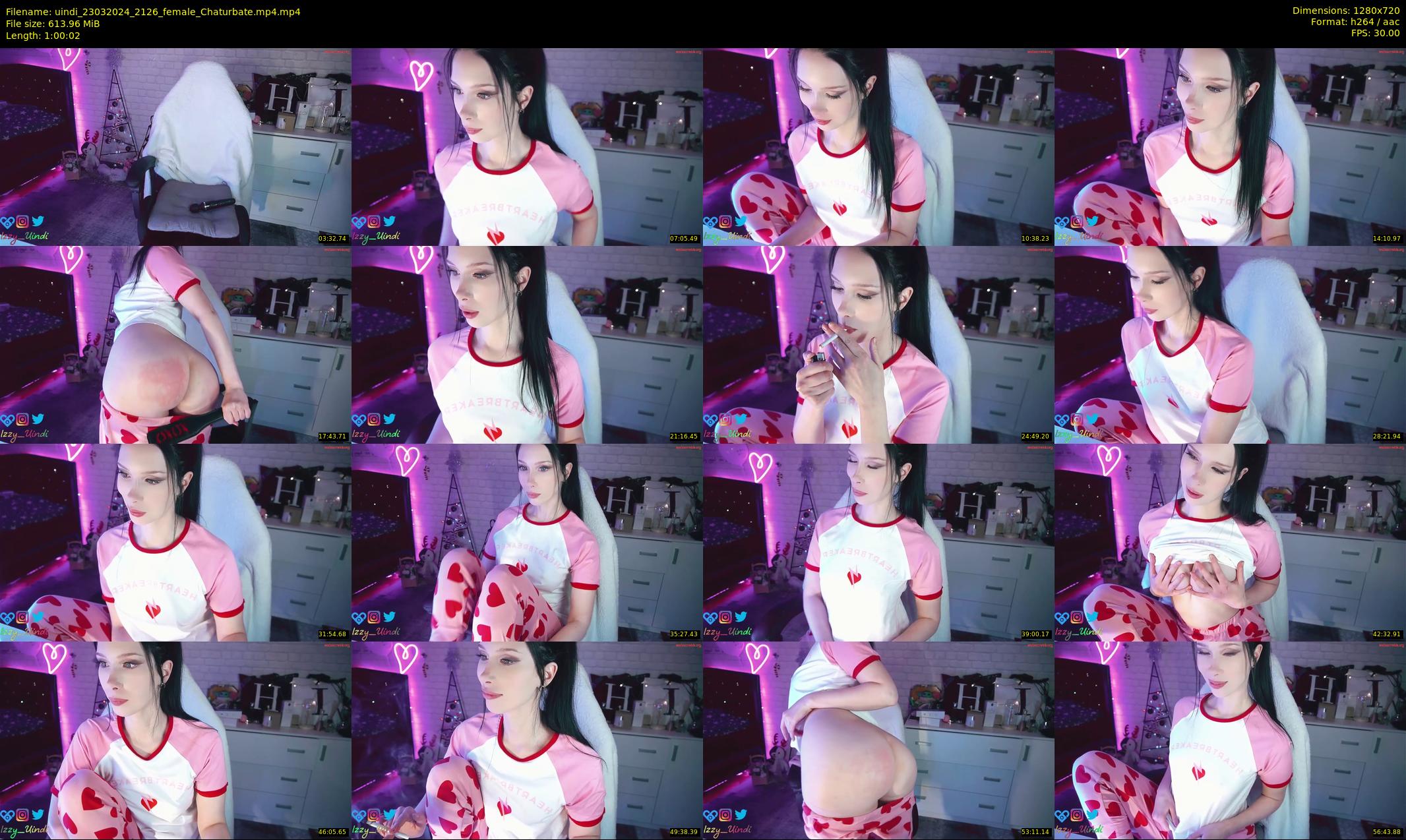 uindi — 61 minute Chaturbate female cam show recording, 720p, Mar 23, 2024