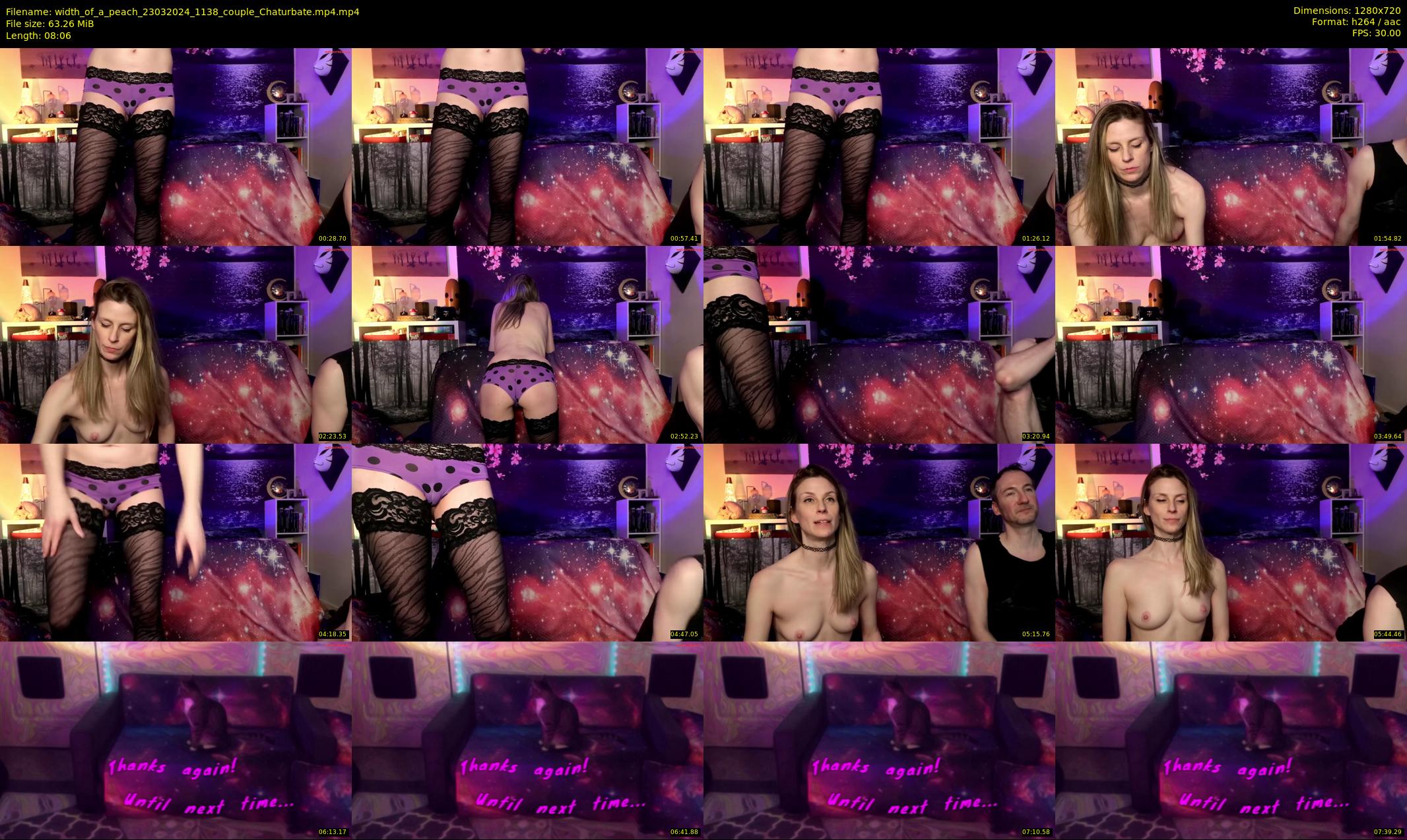 width_of_a_peach — 9 minute Chaturbate couple cam show recording, 720p, Mar 23, 2024