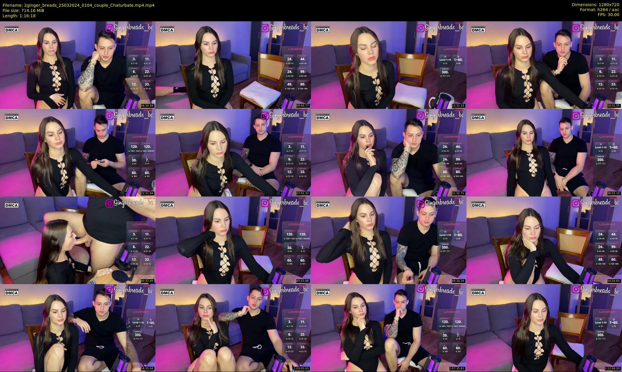 2ginger_breads — 77 minute Chaturbate couple cam show recording, 720p, Mar 25, 2024