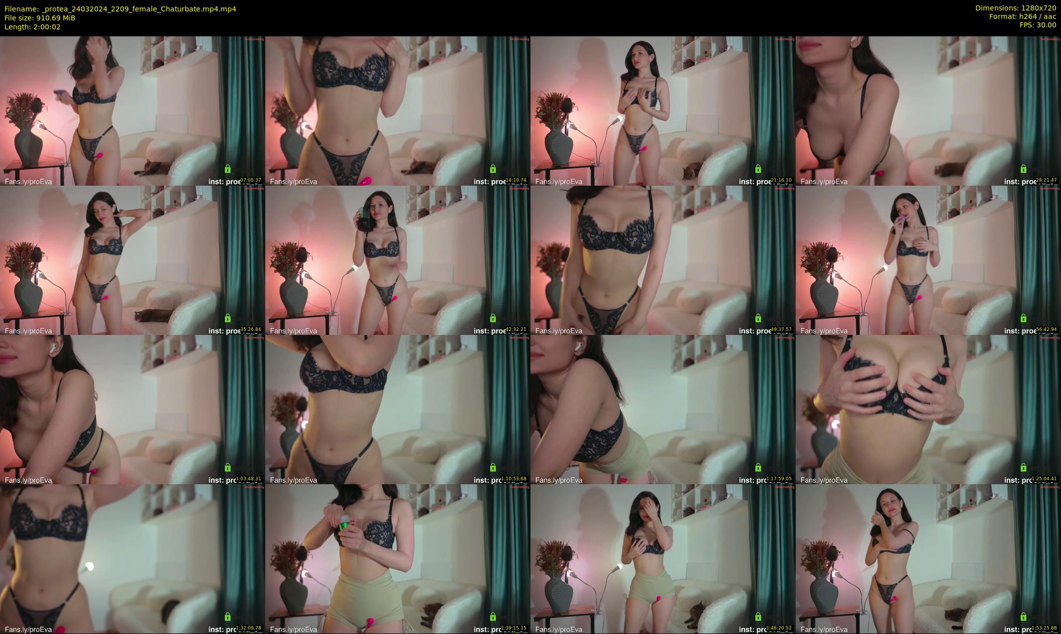 _protea — 121 minute Chaturbate female cam show recording, 720p, Mar 24, 2024