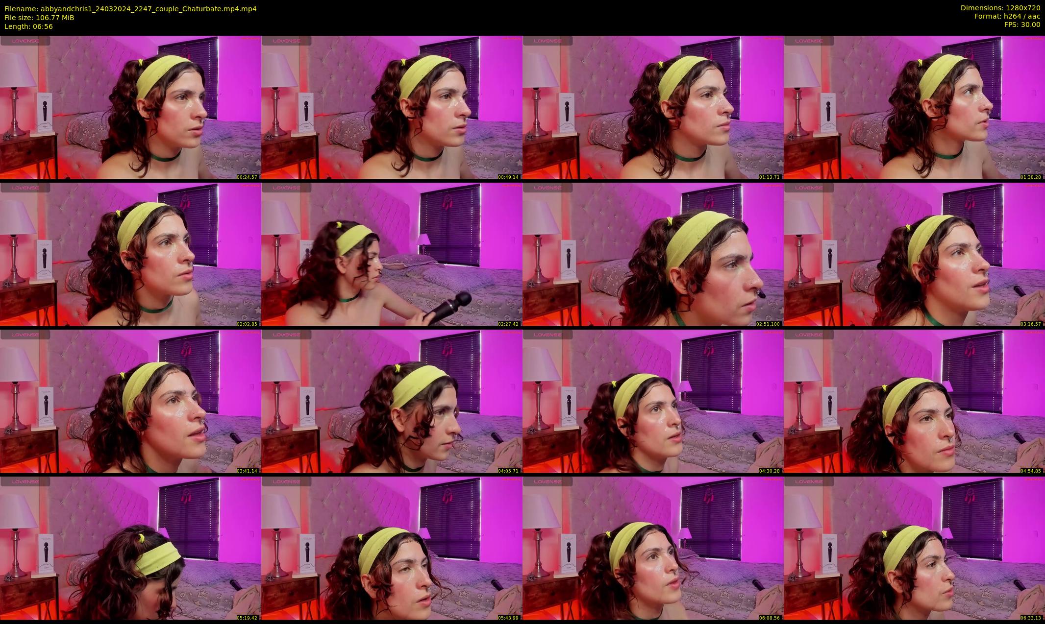 abbyandchris1 — 7 minute Chaturbate couple cam show recording, 720p, Mar 24, 2024