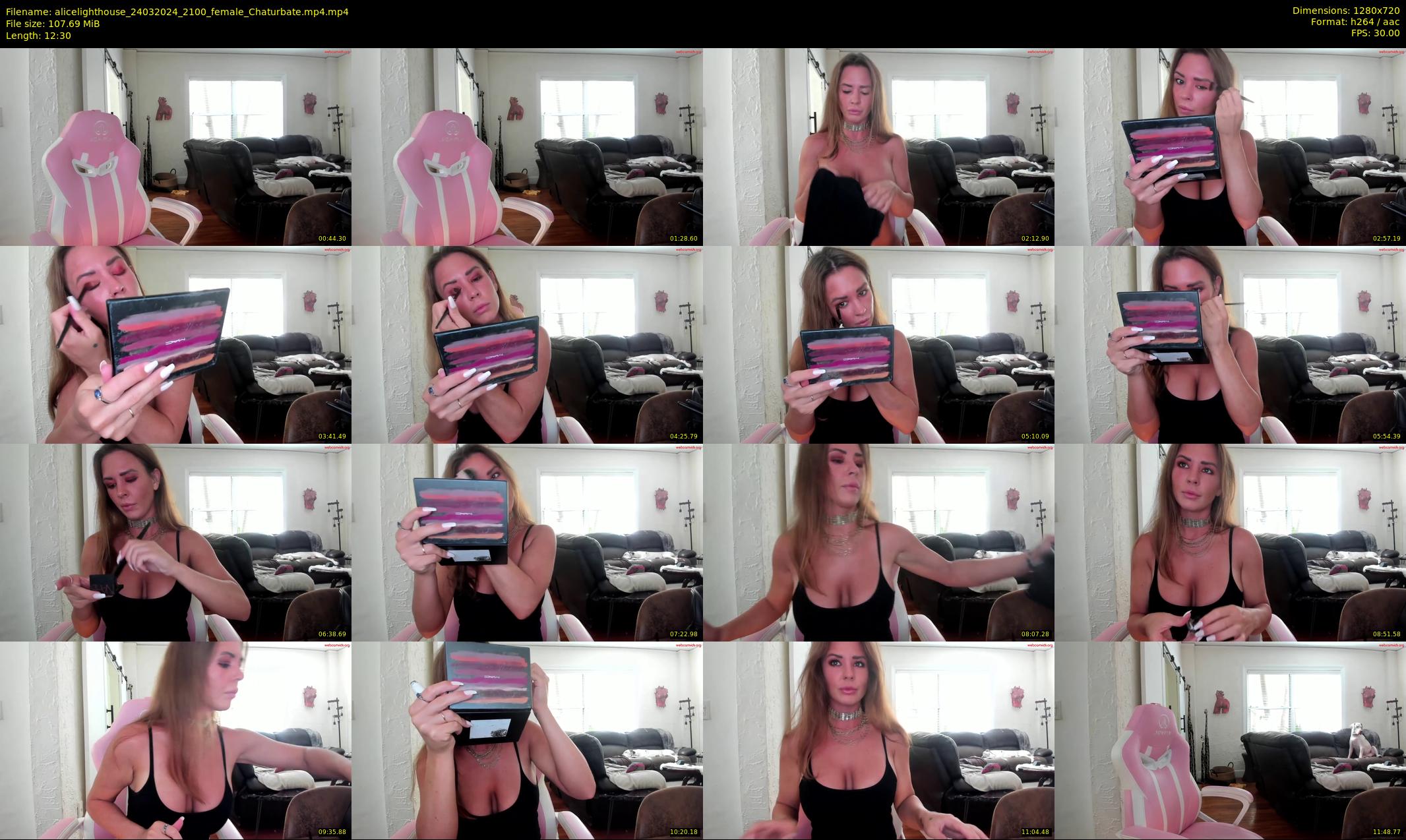 alicelighthouse — 13 minute Chaturbate female cam show recording, 720p, Mar 24, 2024