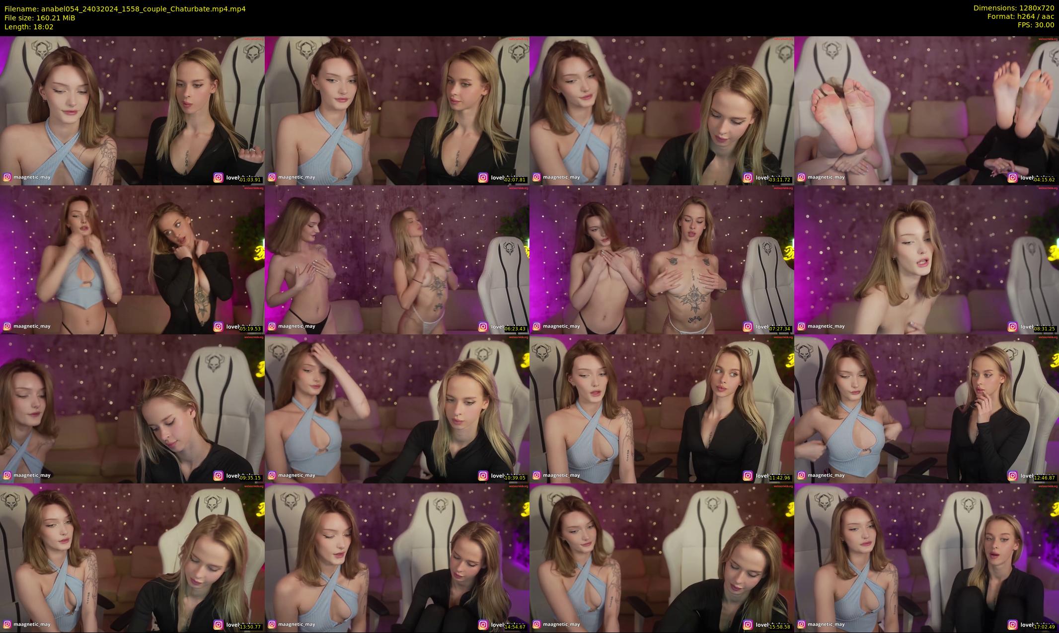 anabel054 — 19 minute Chaturbate female cam show recording, 720p, Mar 24, 2024