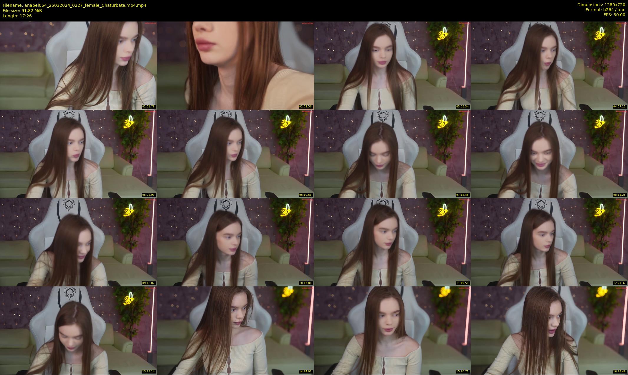 anabel054 — 18 minute Chaturbate female cam show recording, 720p, Mar 25, 2024