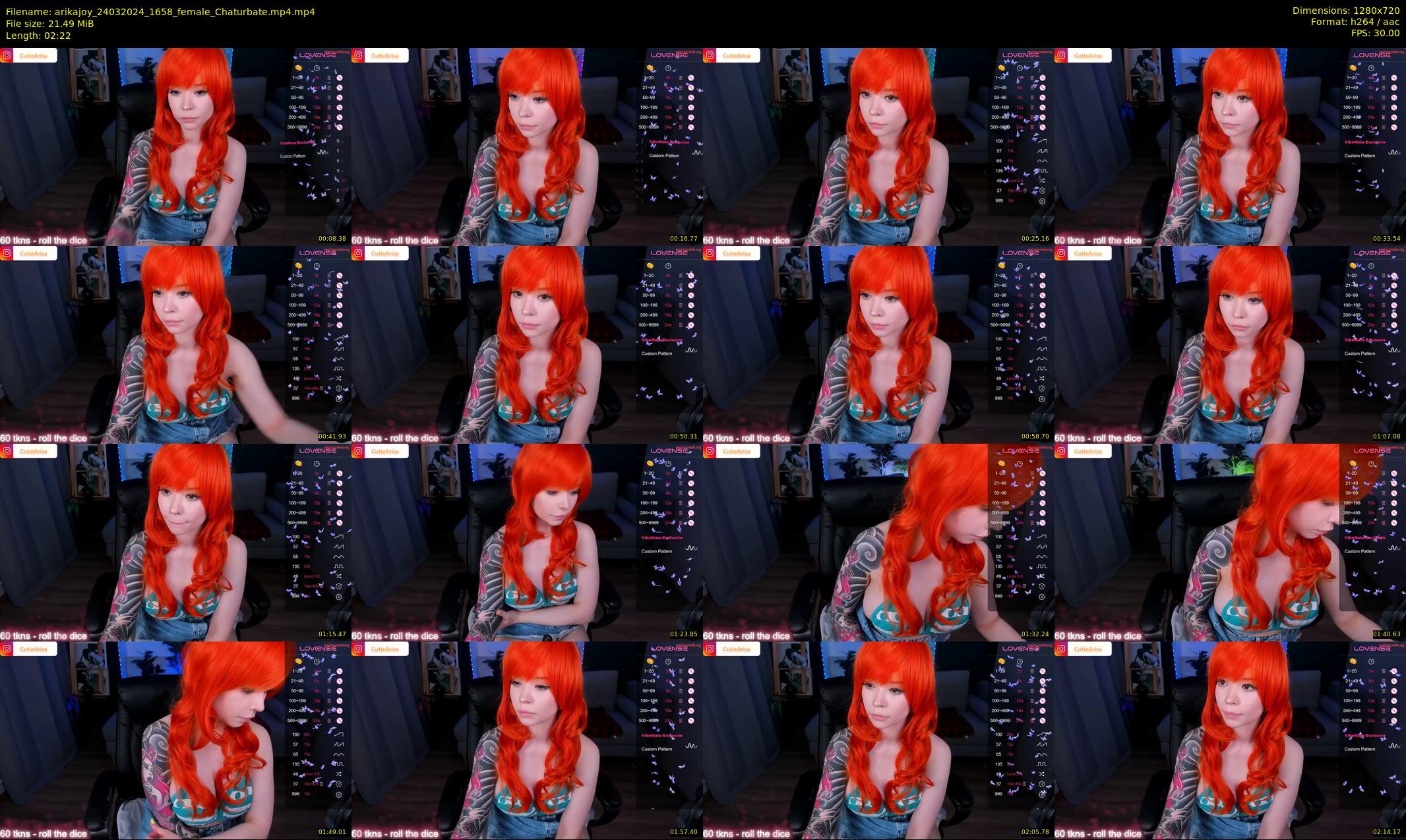 arikajoy — 3 minute Chaturbate female cam show recording, 720p, Mar 24, 2024