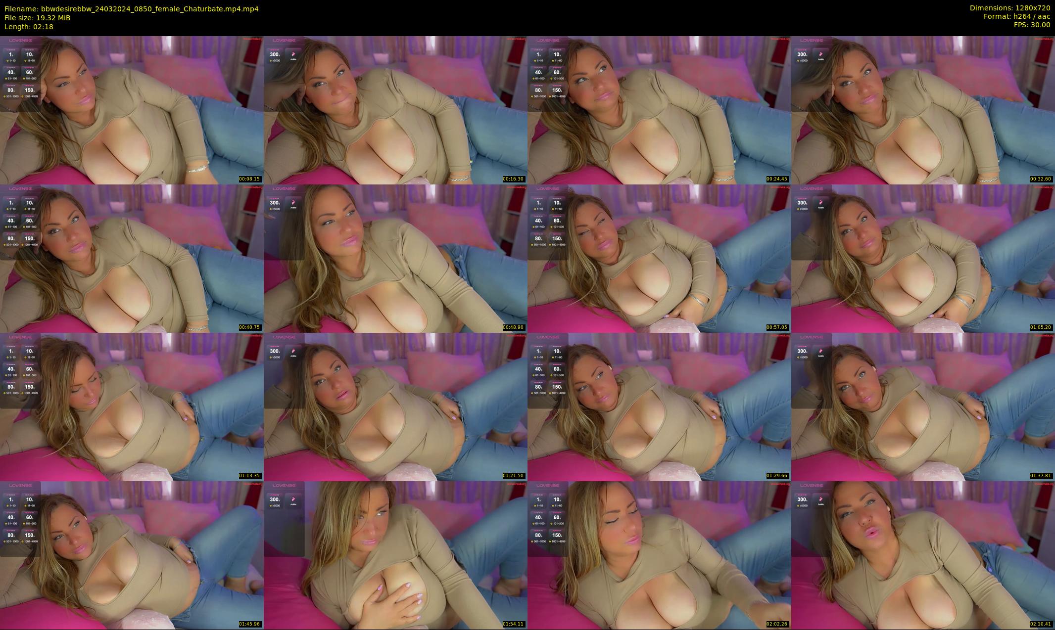 bbwdesirebbw — 3 minute Chaturbate female cam show recording, 720p, Mar 24, 2024