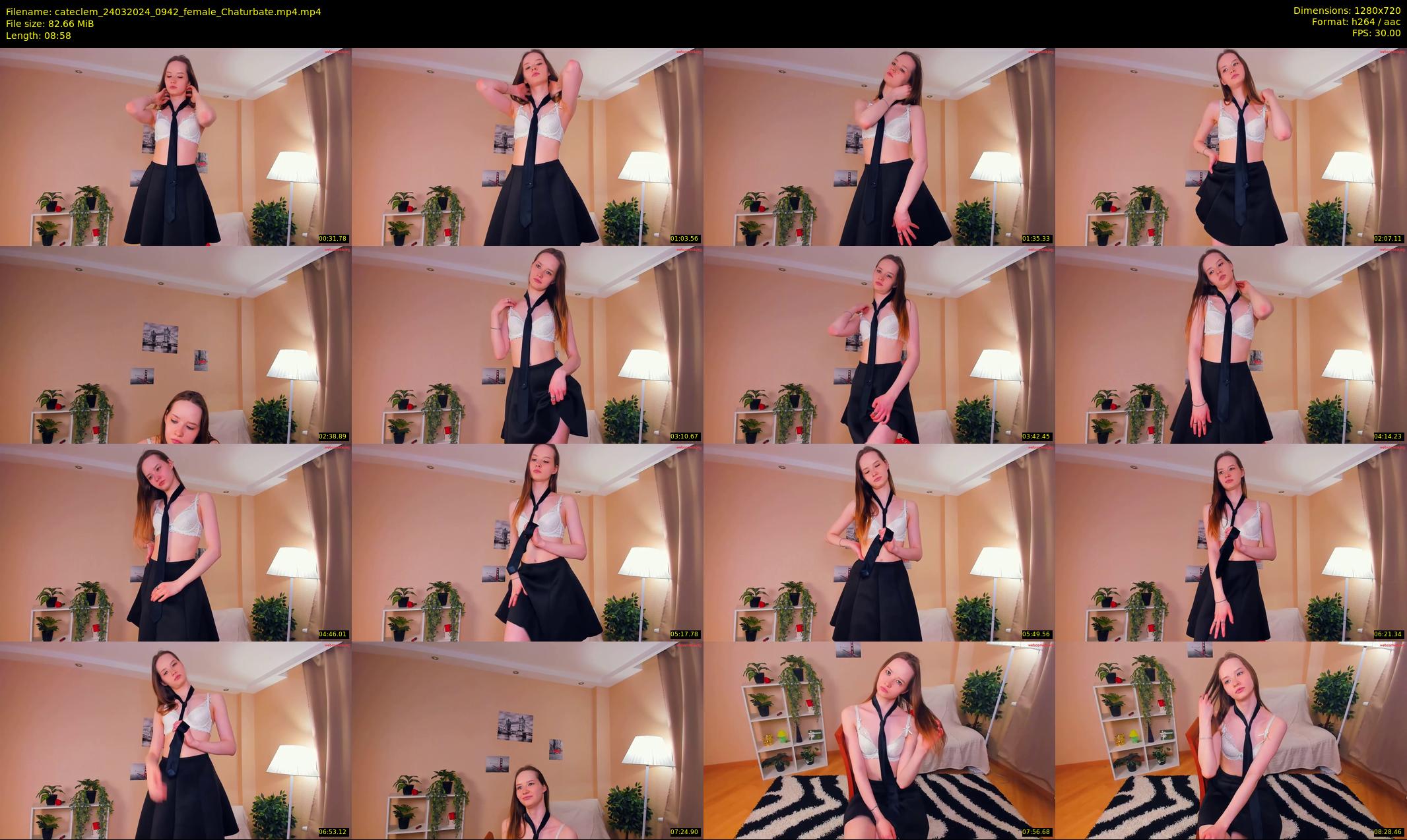 cateclem — 9 minute Chaturbate female cam show recording, 720p, Mar 24, 2024